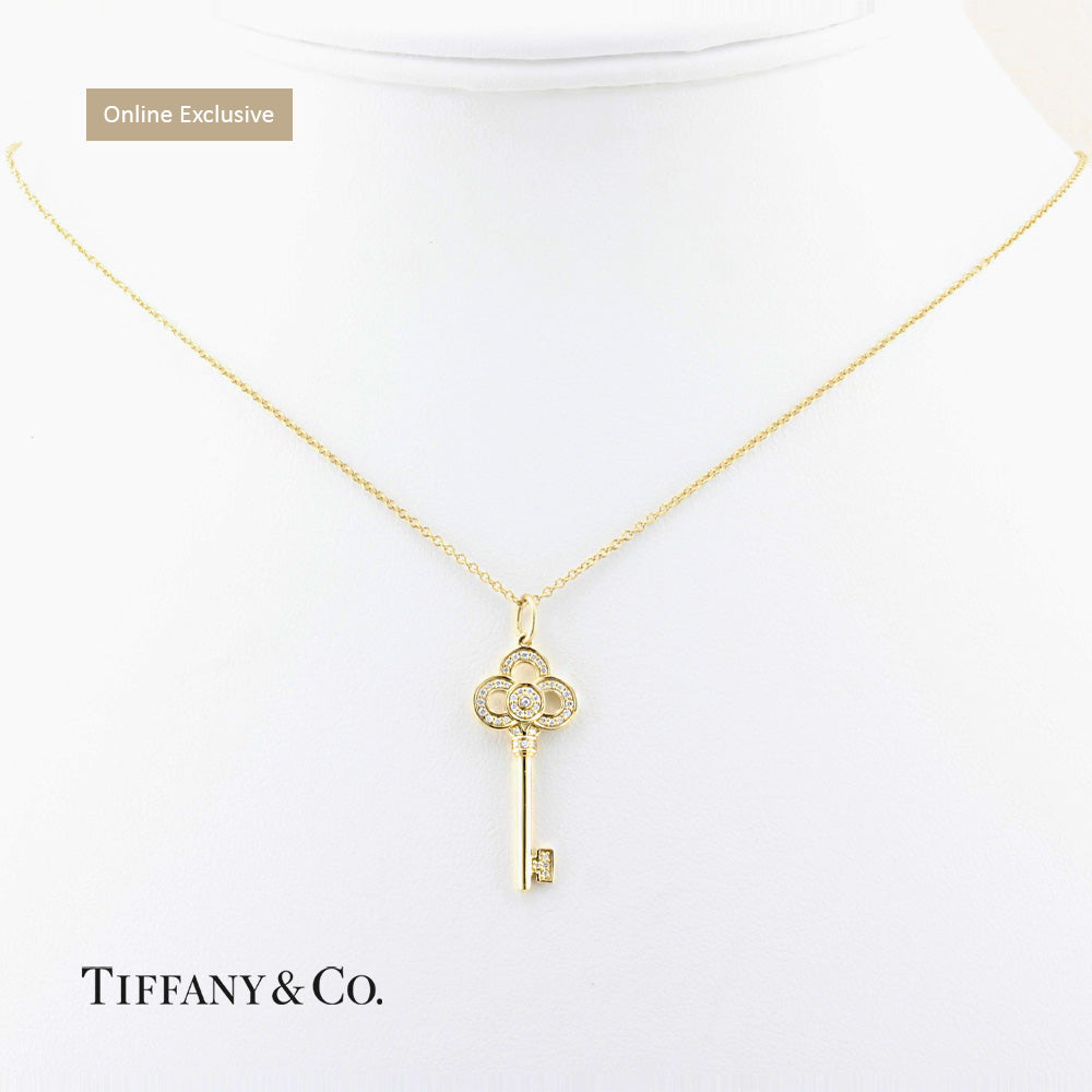 Tiffany Diamond Crown Key Pendant