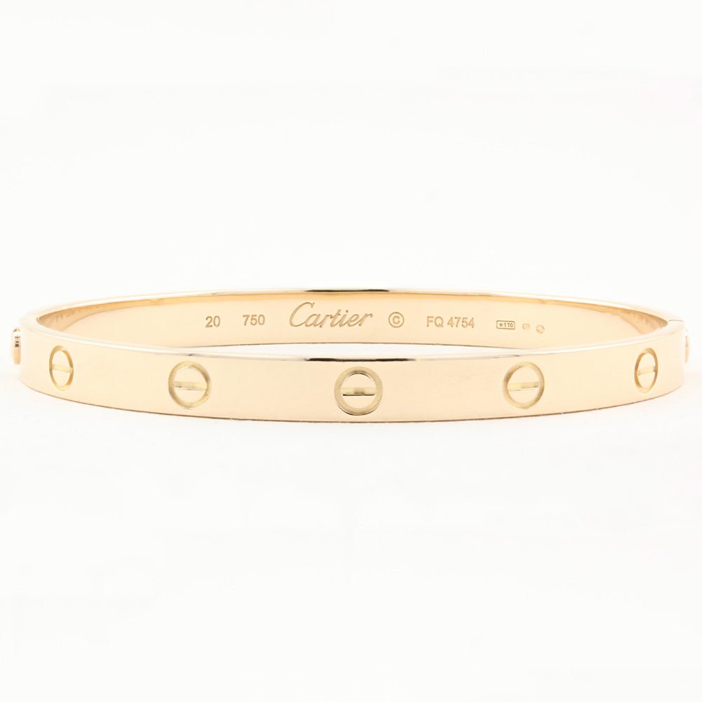 Cartier Classic Rose Gold Love Bracelet - Size 20