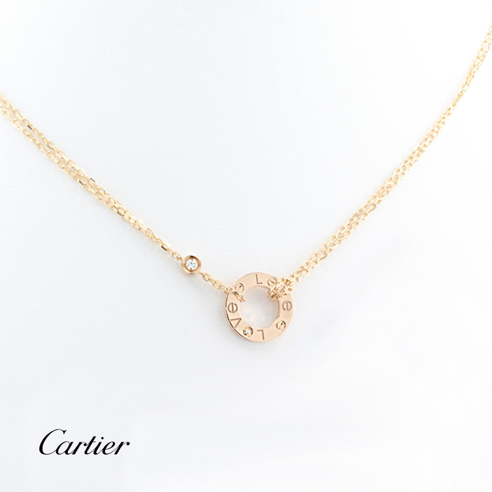 Cartier Diamond Two Diamonds Love Necklace