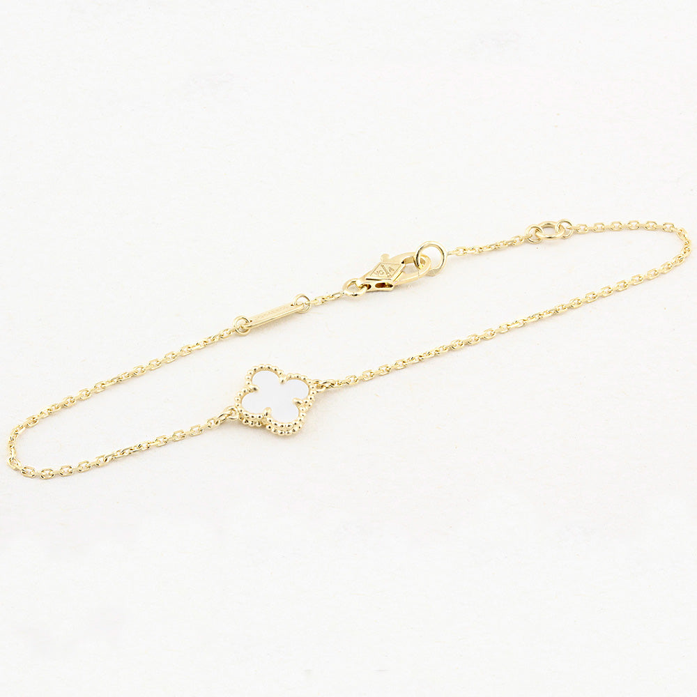 Van Cleef and Arpels Mother of Pearl Sweet Alhambra Bracelet