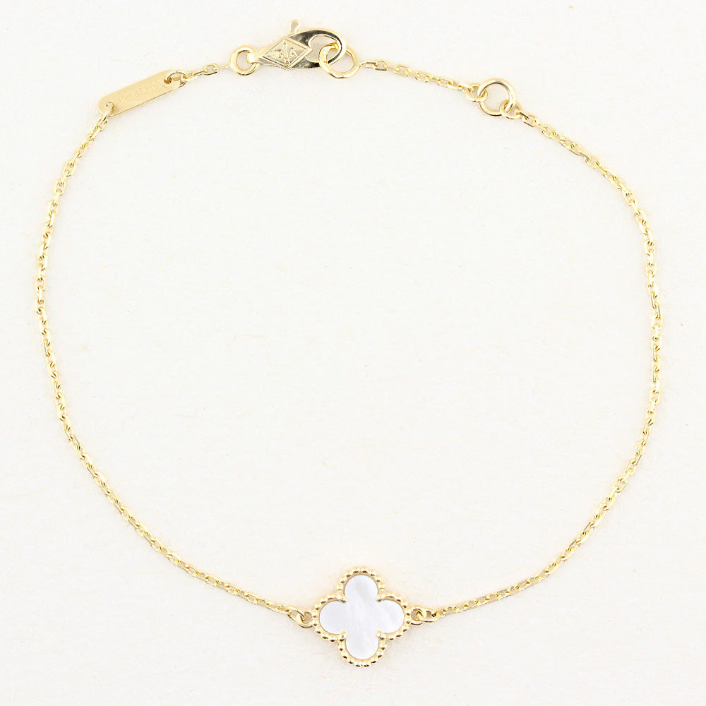 Van Cleef and Arpels Mother of Pearl Sweet Alhambra Bracelet