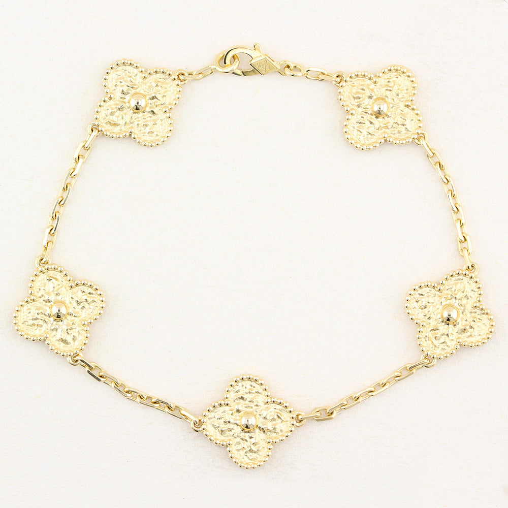 Van Cleef and Arpels Alhambra Yellow Gold Bracelet
