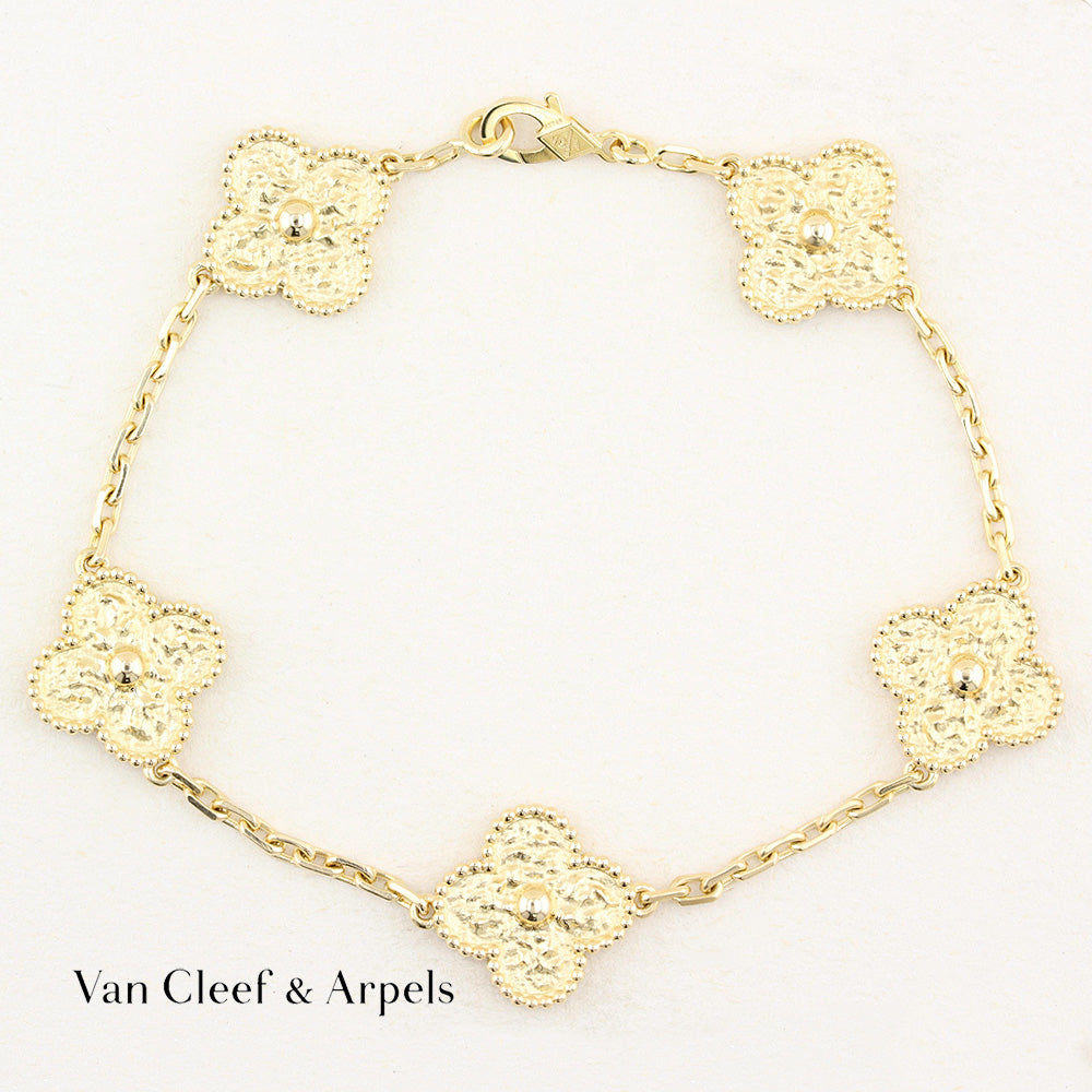 Van Cleef and Arpels Alhambra Yellow Gold Bracelet
