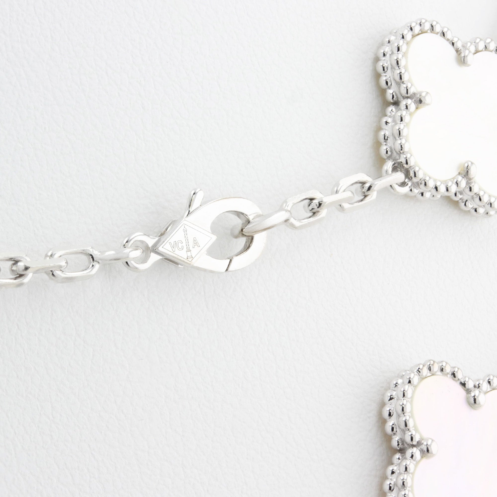 Van Cleef & Arpels Mother of Pearl 20 Motif Alhambra Necklace