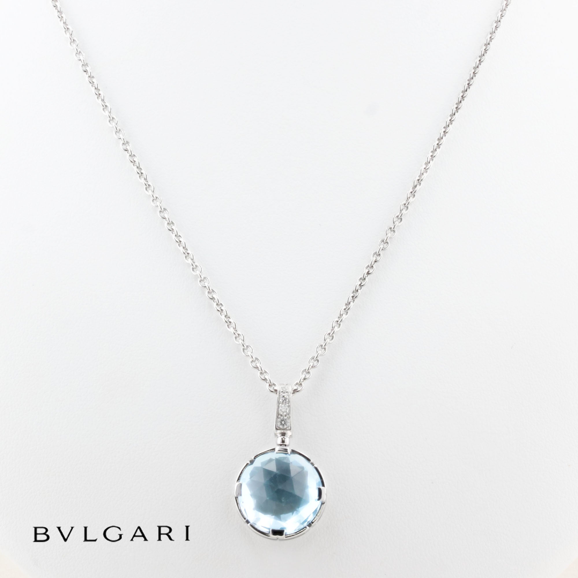 Bulgari Parentesi Cocktail Topaz Diamond Necklace