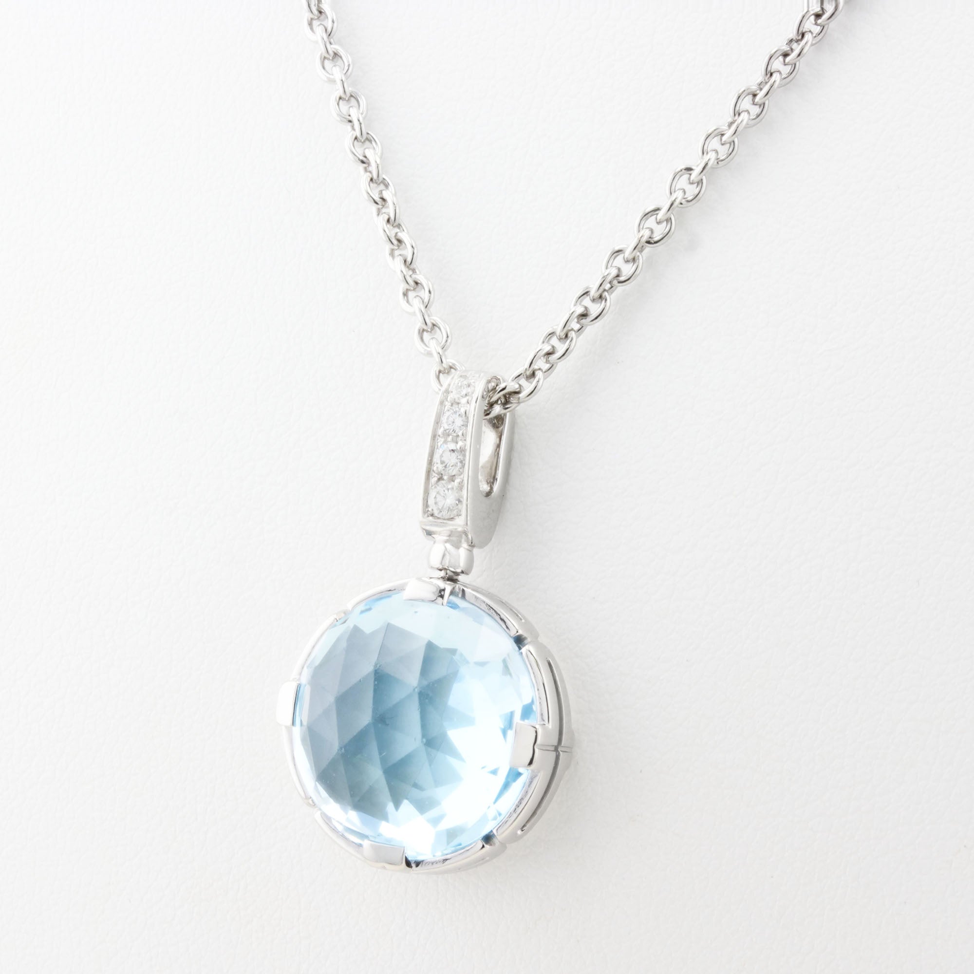 Bulgari Parentesi Cocktail Topaz Diamond Necklace