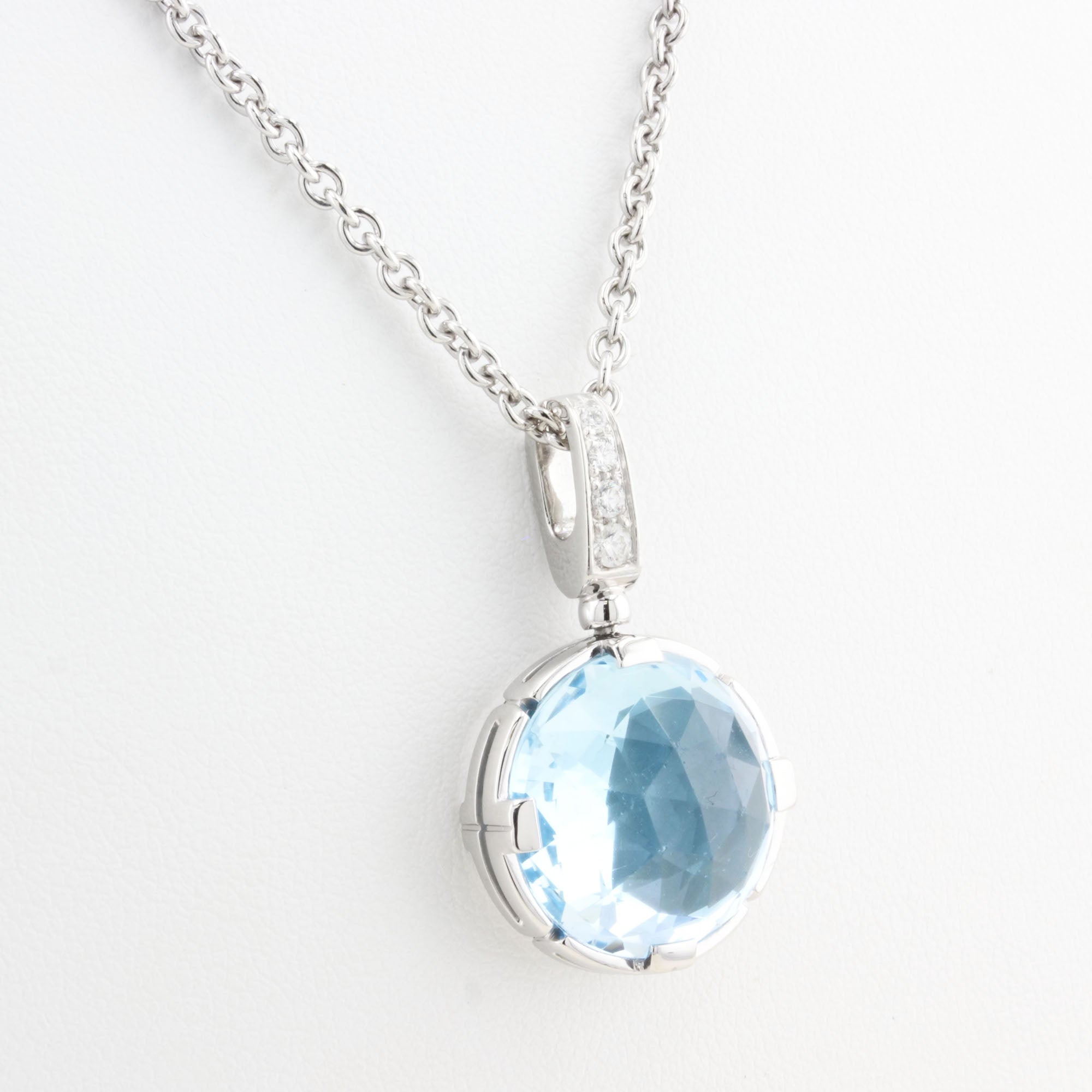 Bulgari Parentesi Cocktail Topaz Diamond Necklace