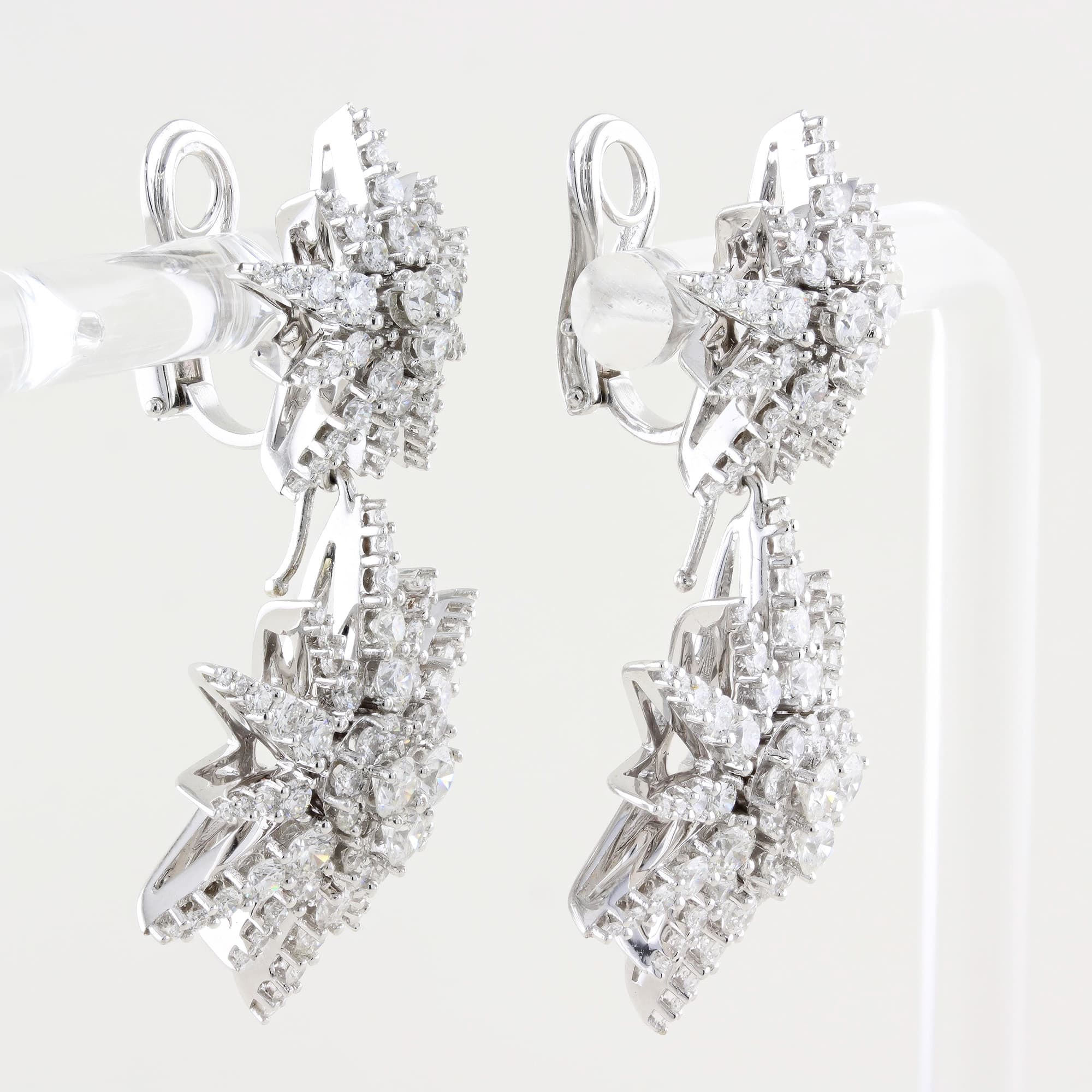 Picchiotti Diamond Star Drop Earrings