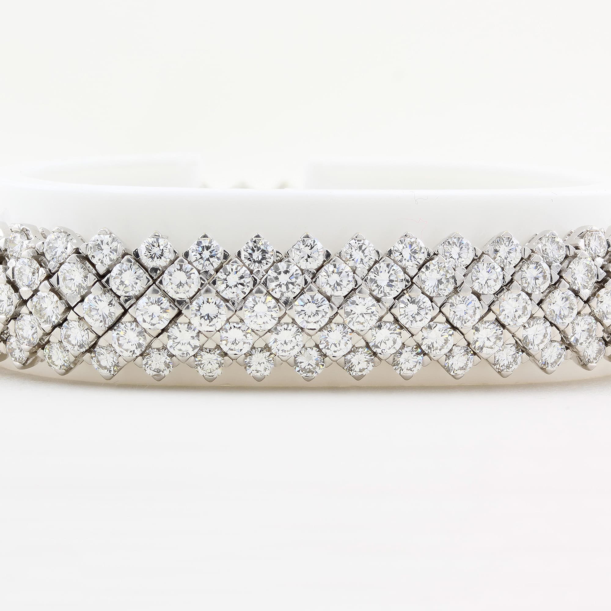 25.00ct Five Row Diamond Bracelet