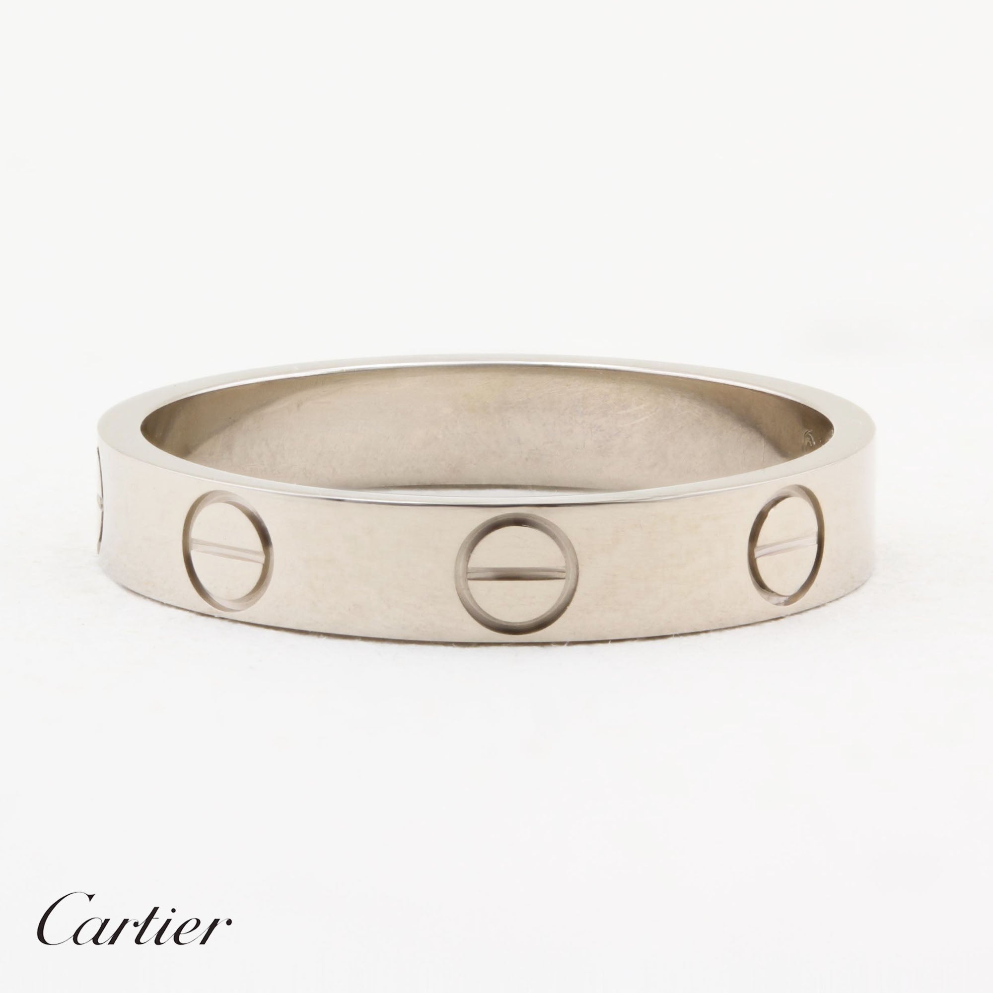 Cartier White Gold SM Love Ring - Size 52