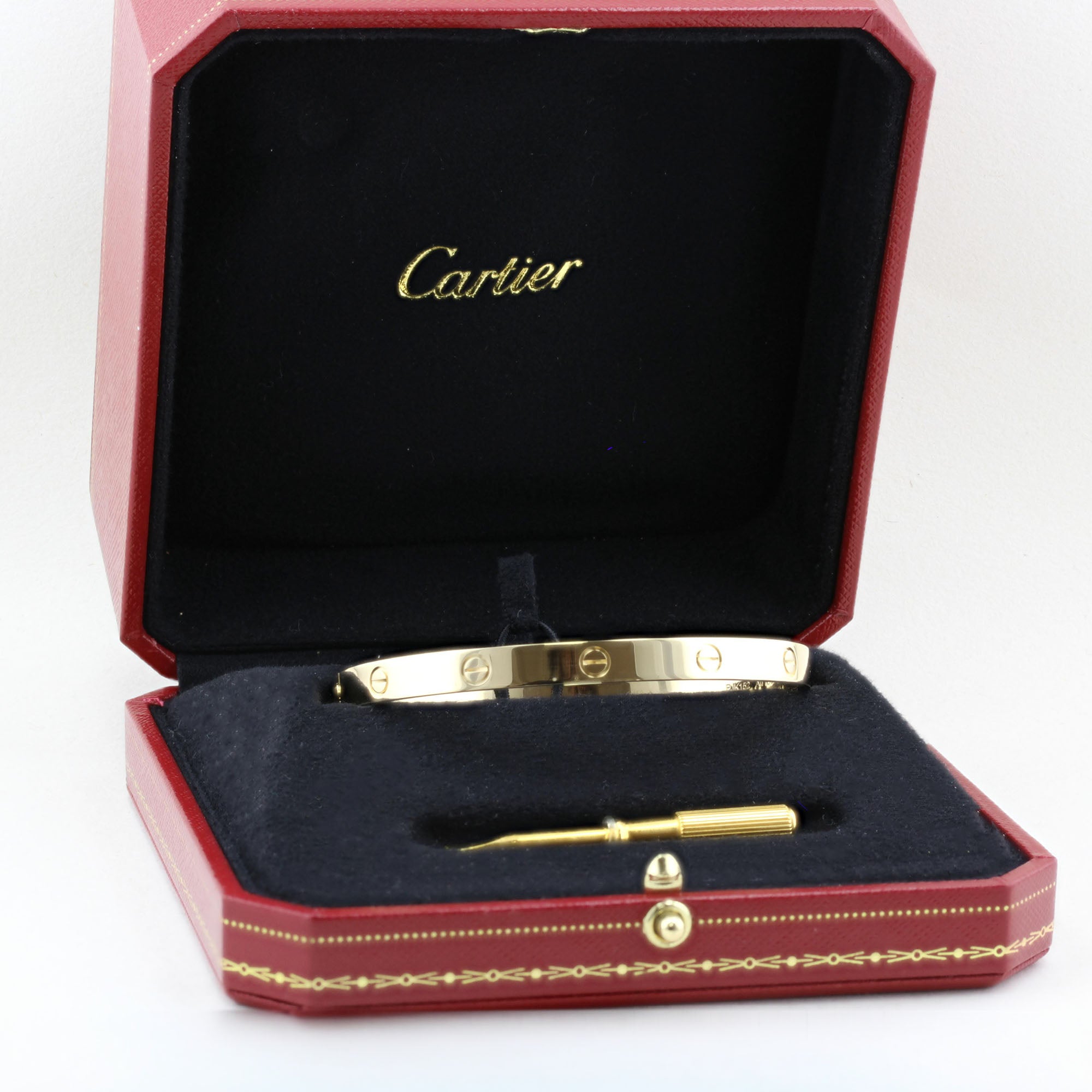 Cartier Classic Yellow Gold Love Bracelet - Size 20