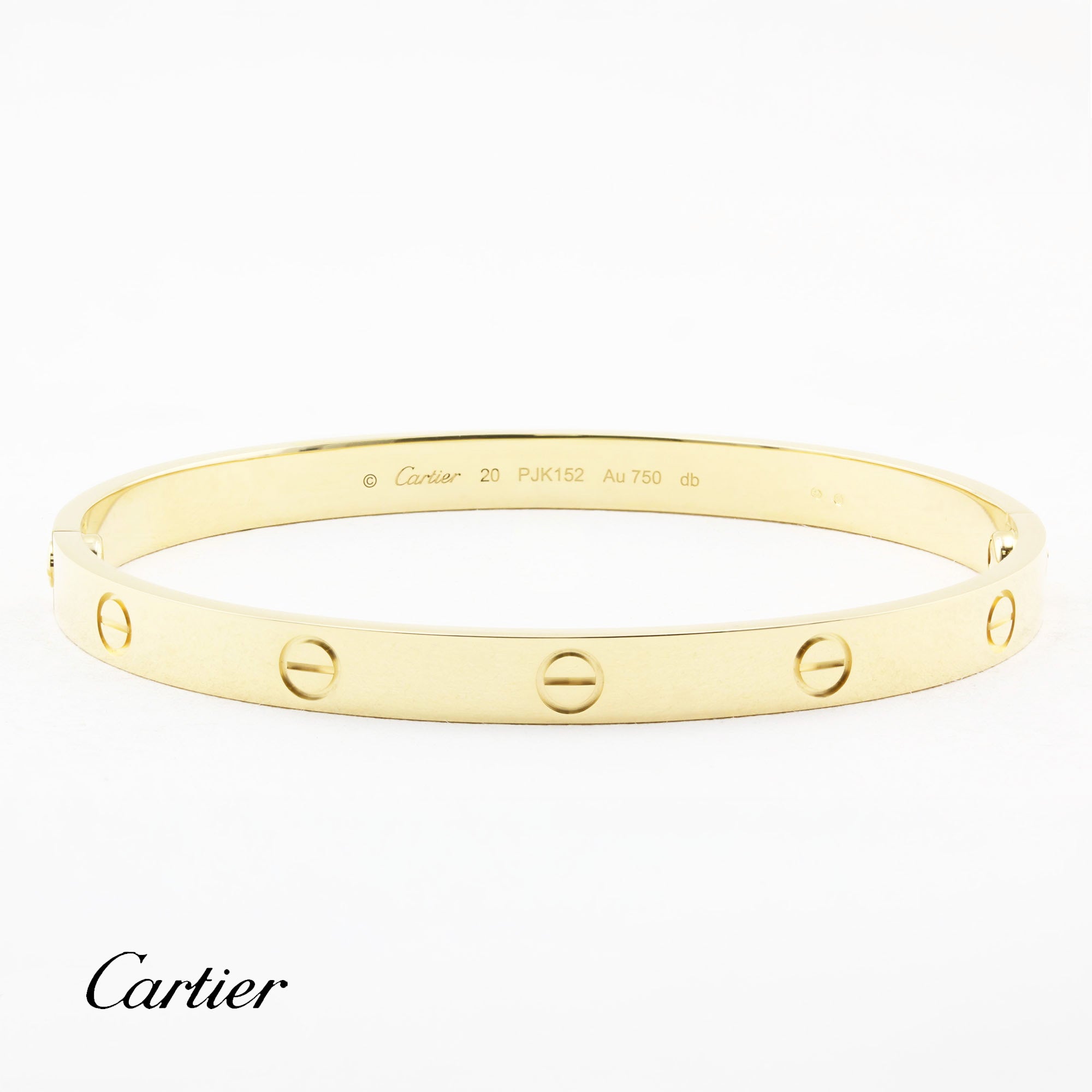 Cartier Classic Yellow Gold Love Bracelet - Size 20