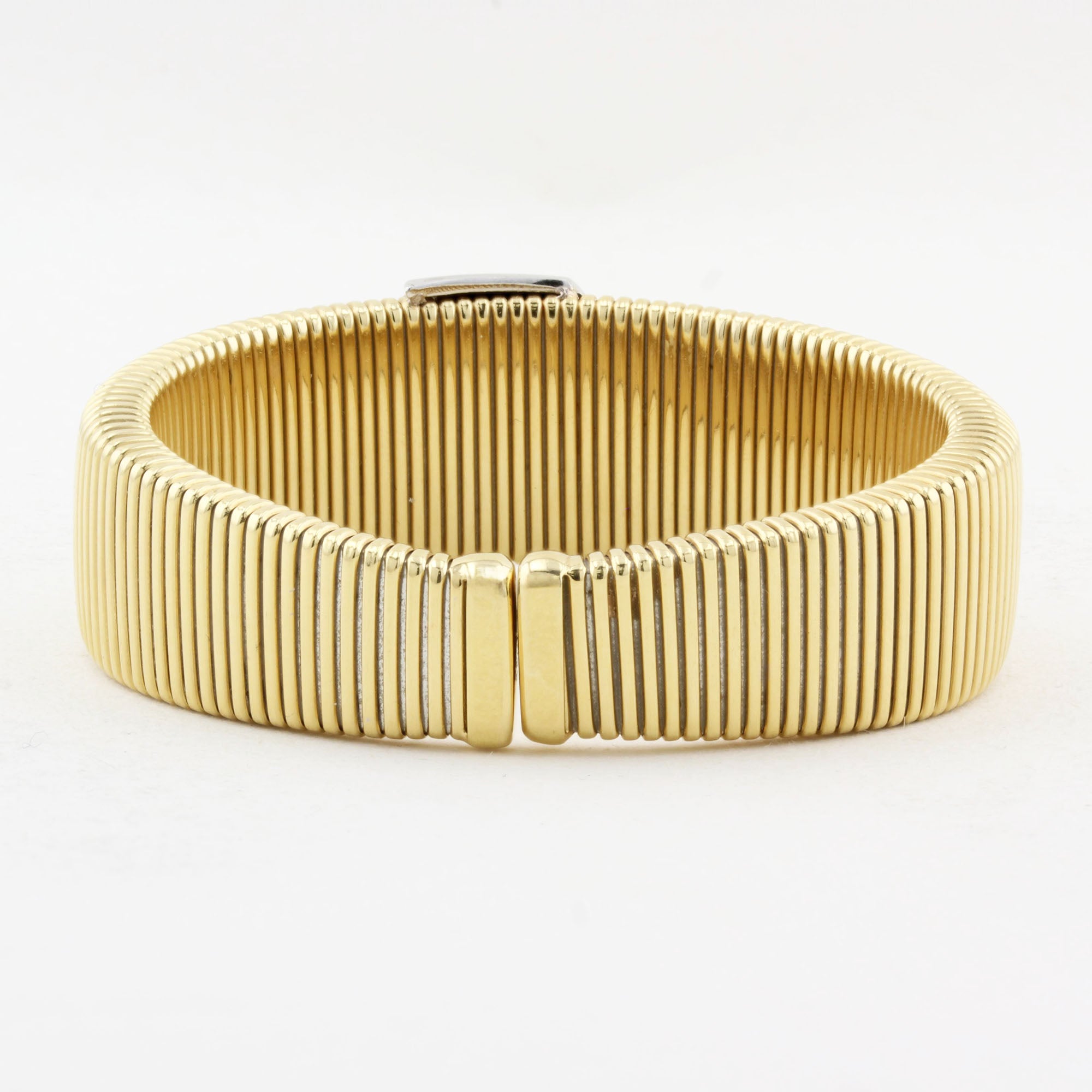 Vintage 18ct Yellow Gold & Diamond Bangle