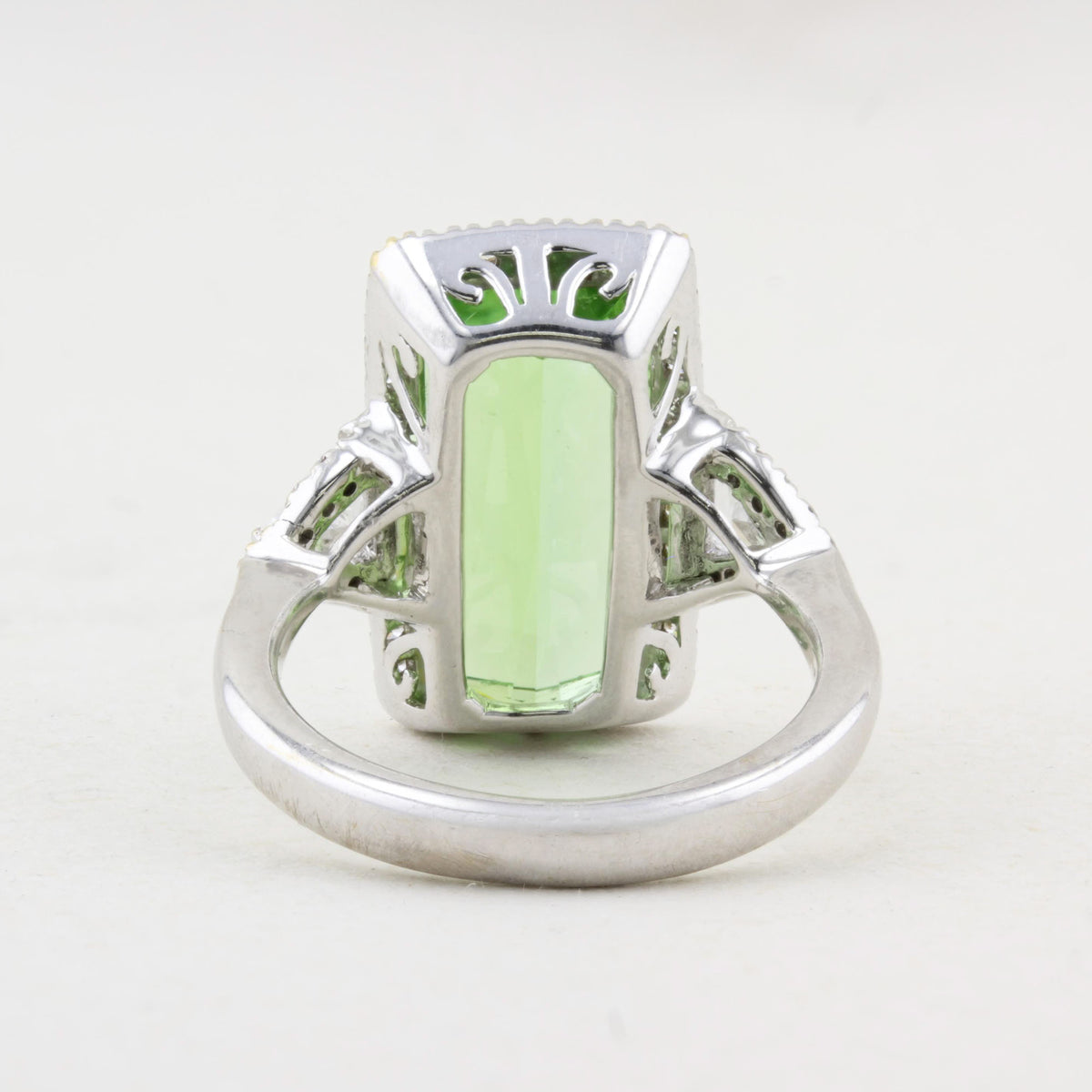 Tourmaline and Diamond Ring