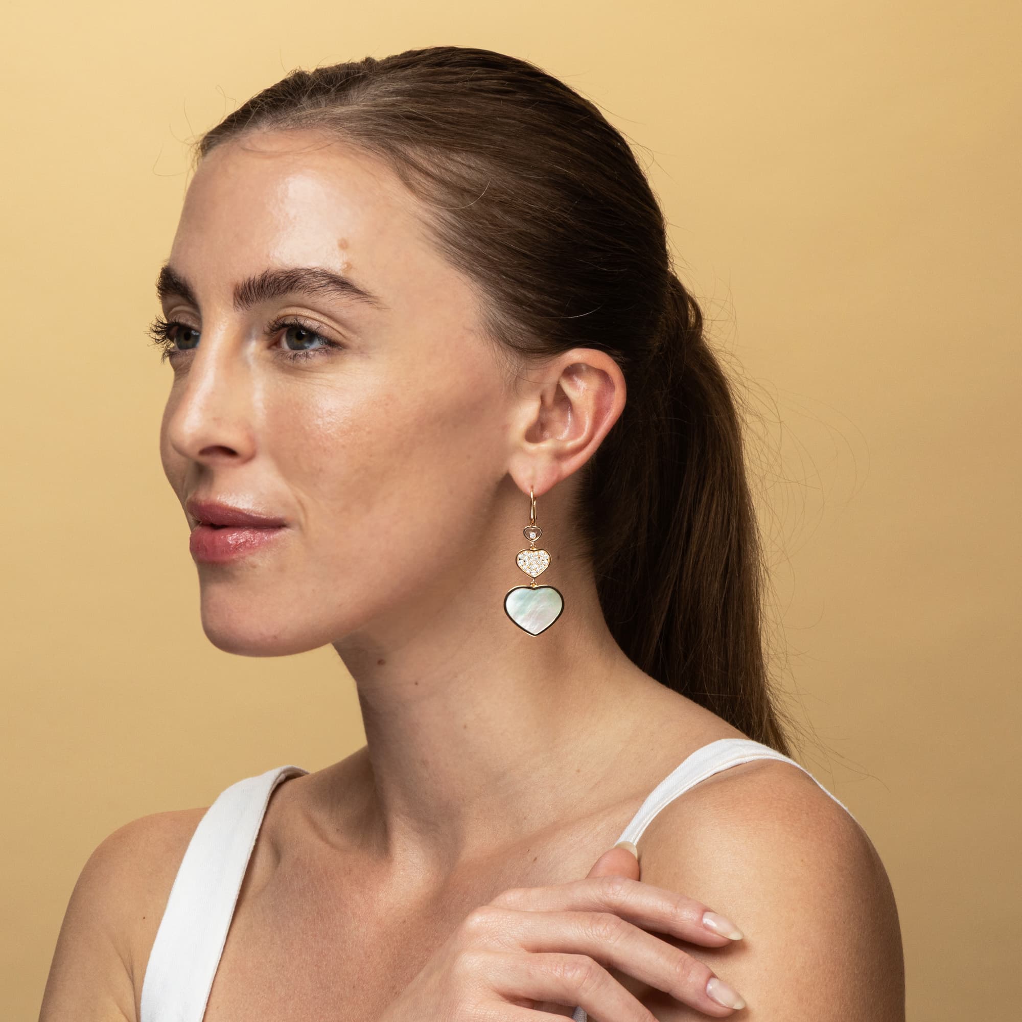 Chopard Happy Hearts Drop Earrings