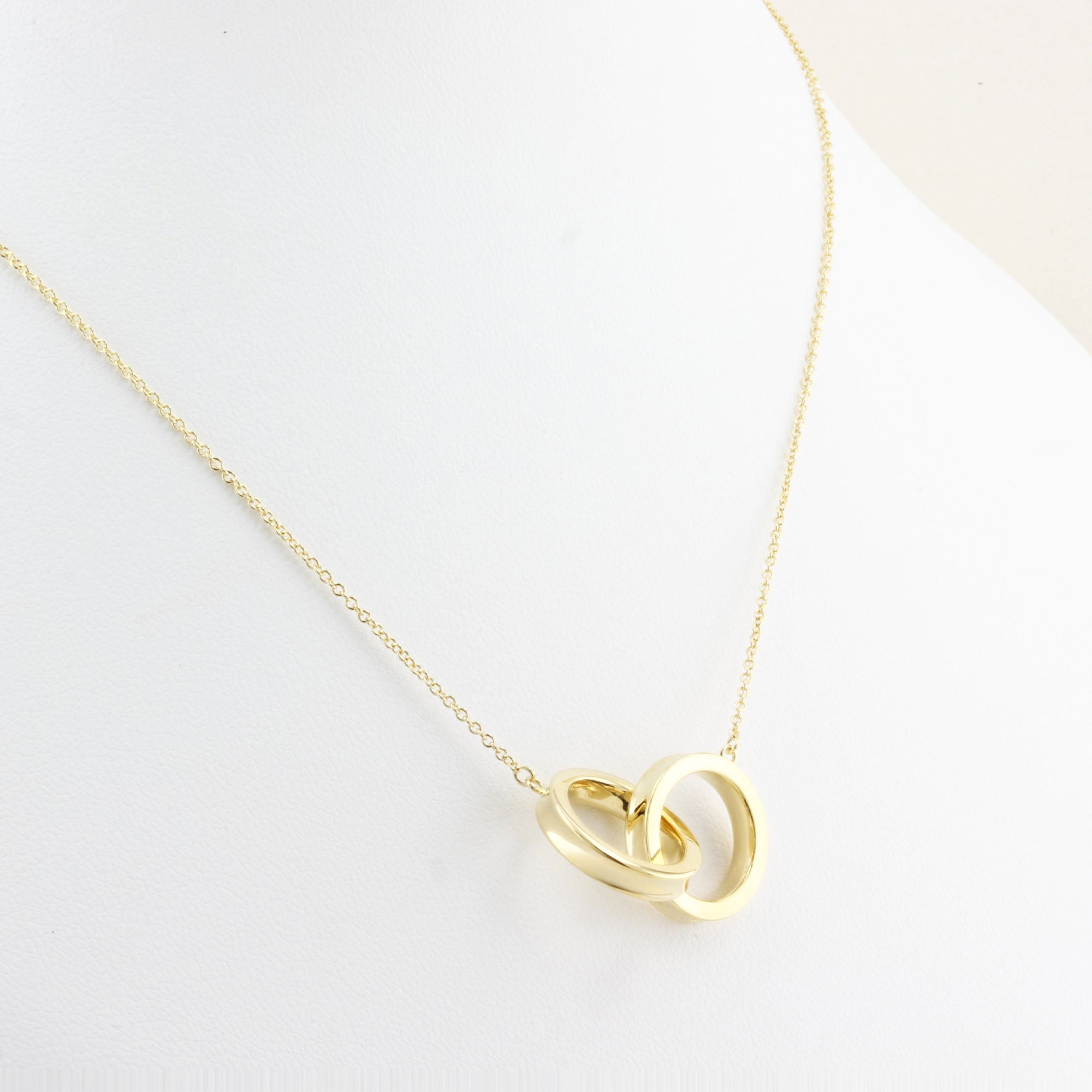 Tiffany & Co. Yellow Gold Interlocking Circles Necklace
