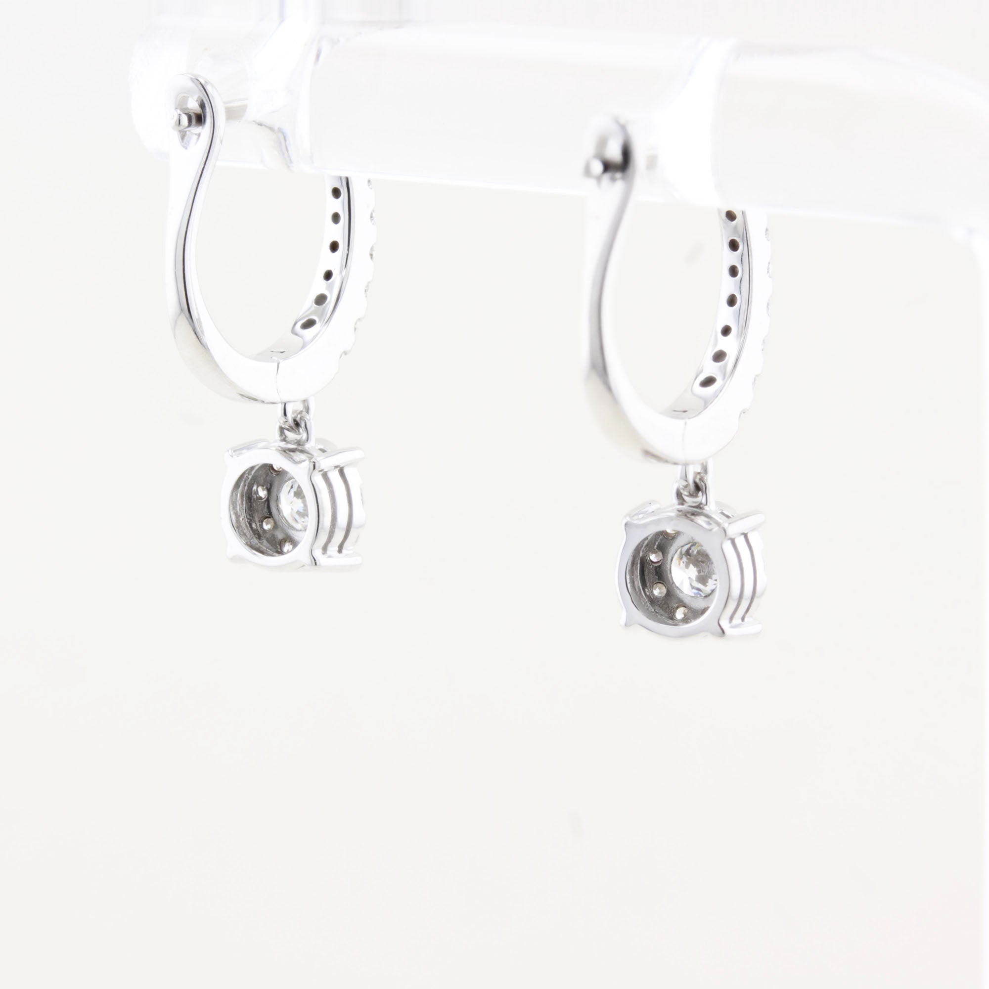Mappin & Webb Diamond Hoop Drop Earrings