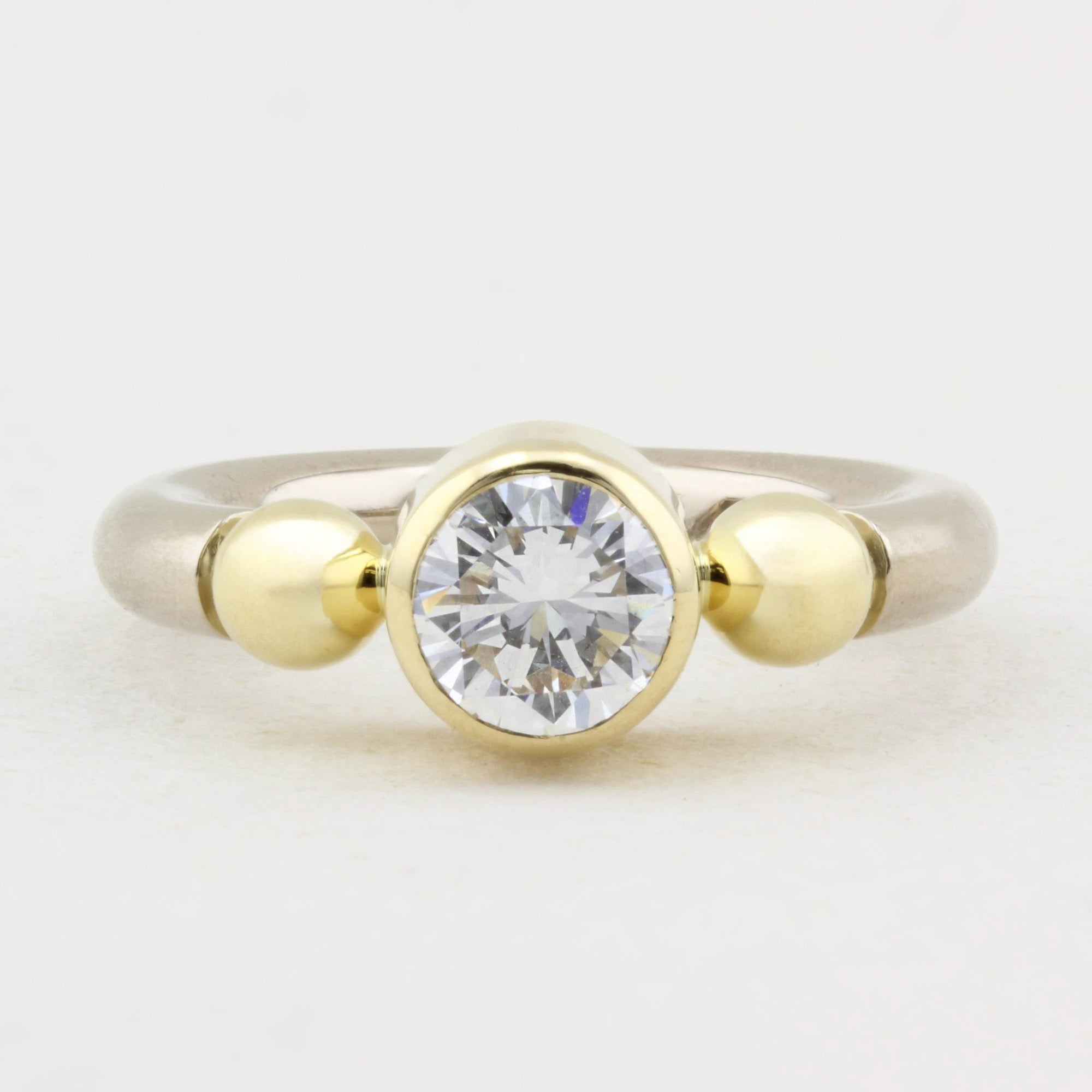 1.12ct Diamond Mixed Metal Ring