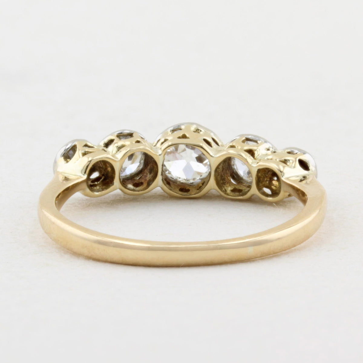 Old Cut Diamond Five Stone Ring