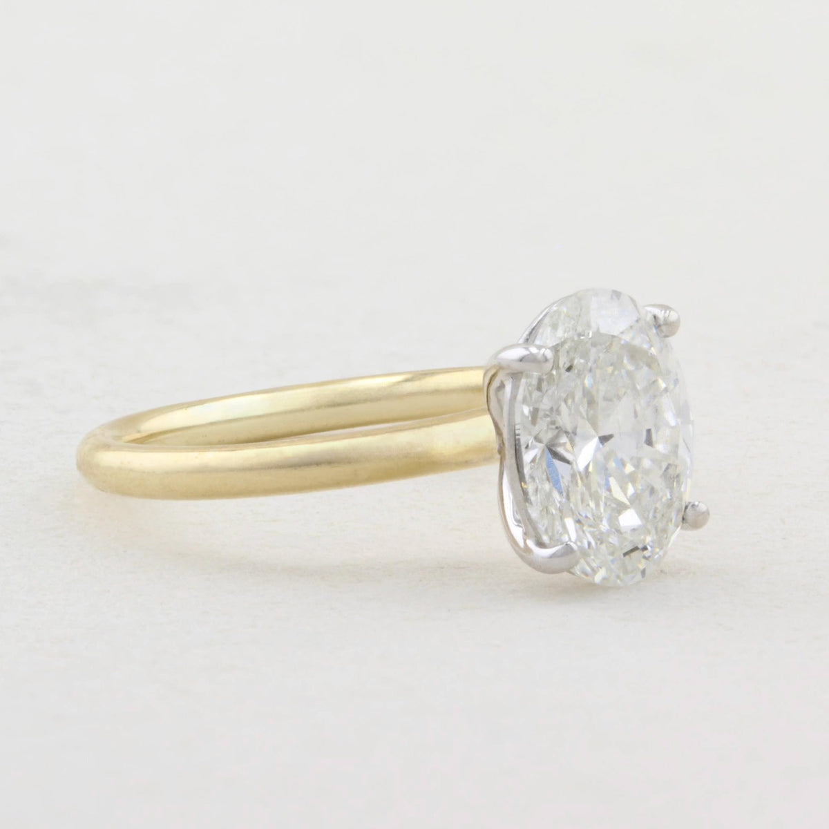 2.03ct Oval Diamond Solitaire Ring
