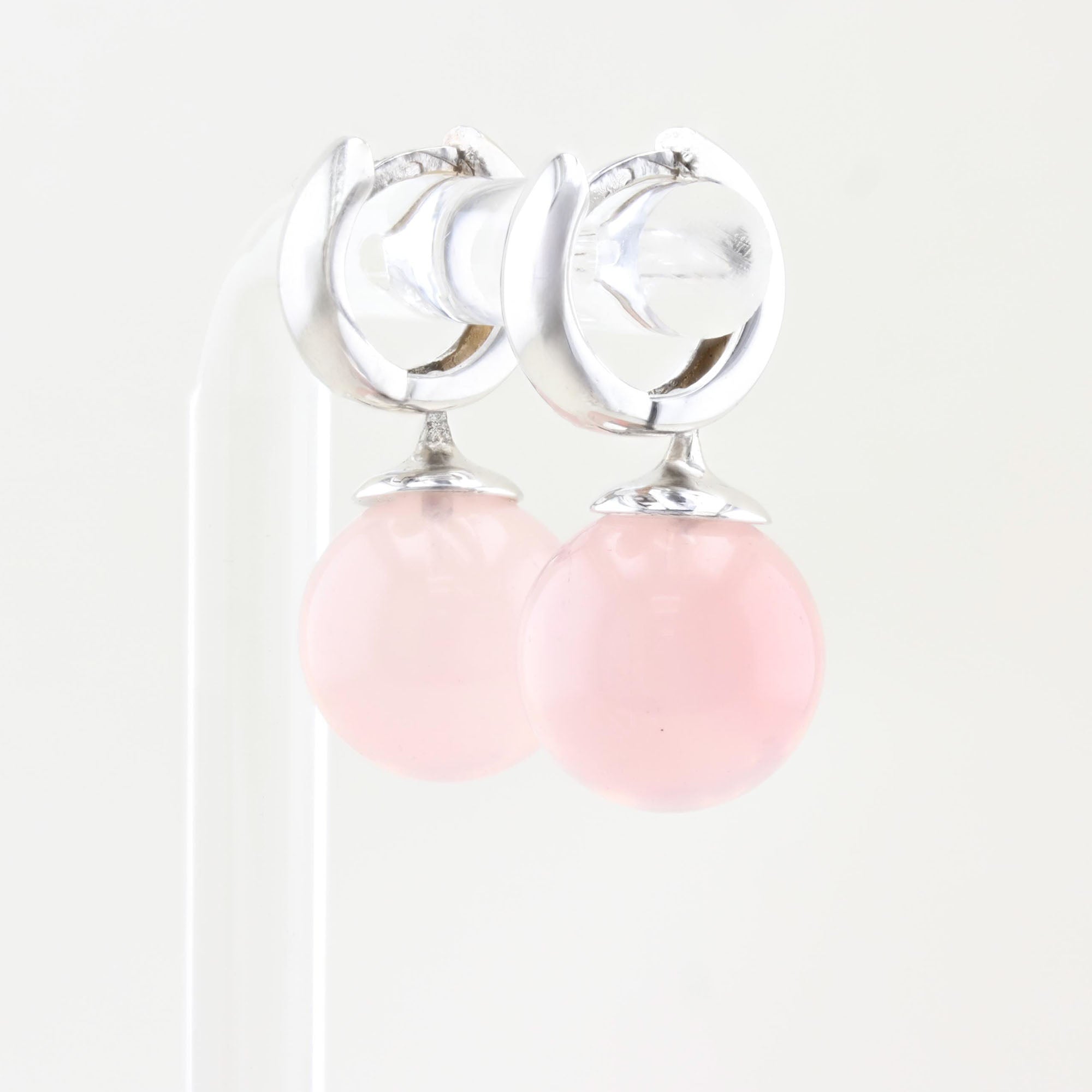 Rose Quartz Drop Earrings