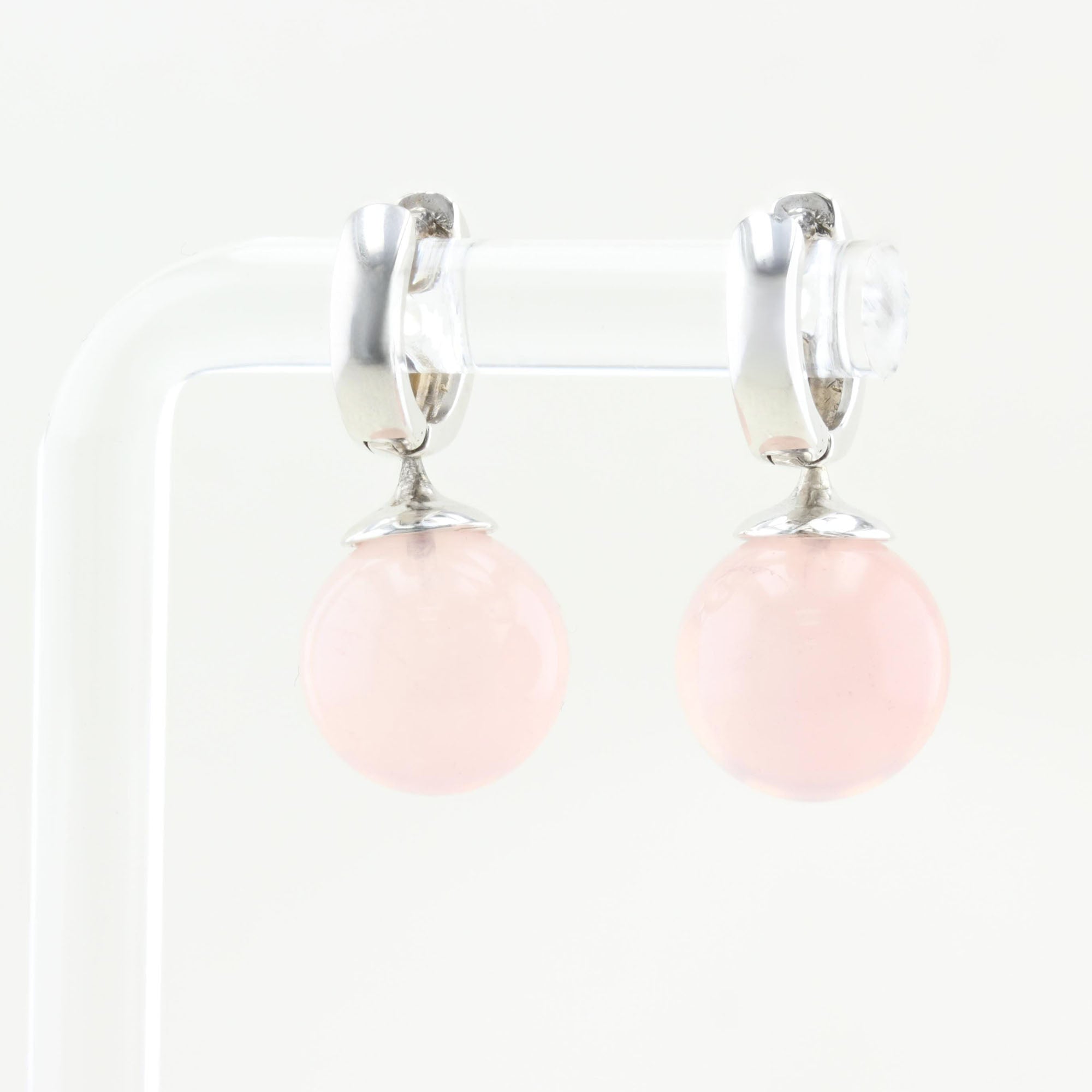 Rose Quartz Drop Earrings