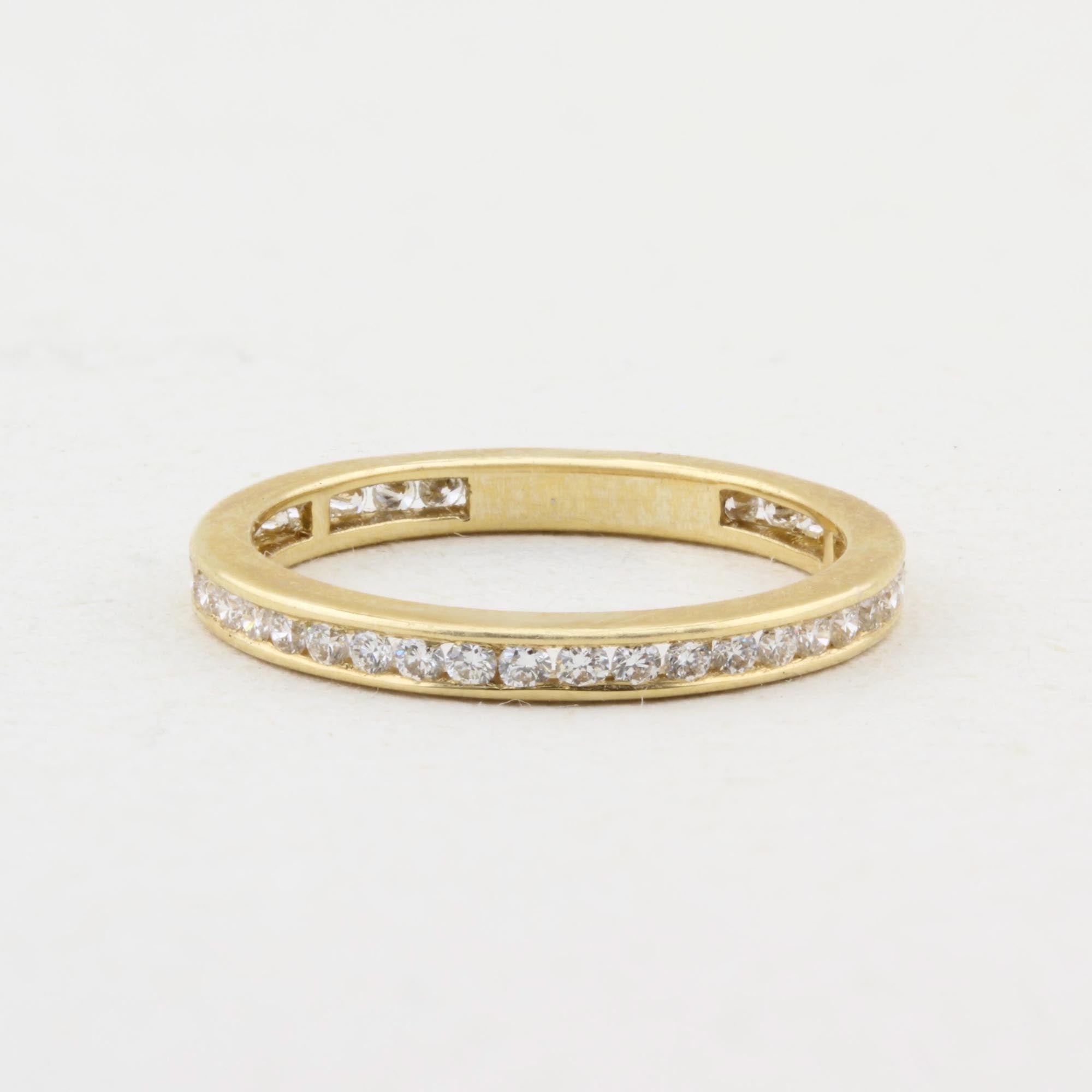 0.44ct Brilliant Cut Diamond Channel Set Eternity Ring
