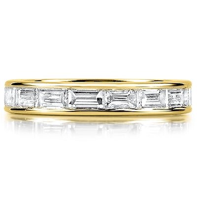 Horizontal Baguette Cut Diamond Eternity Ring