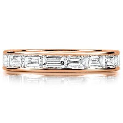 Horizontal Baguette Cut Diamond Eternity Ring