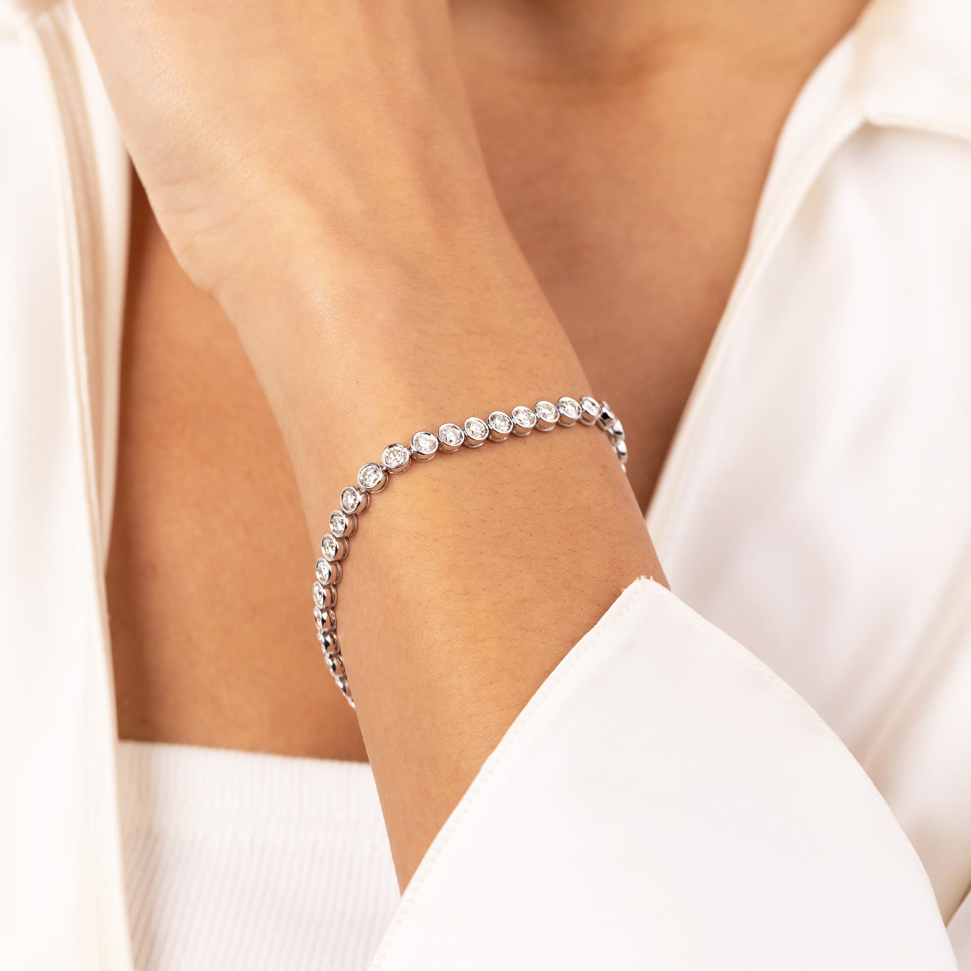 Kit Heath 6.60ct Diamond Tennis Bracelet