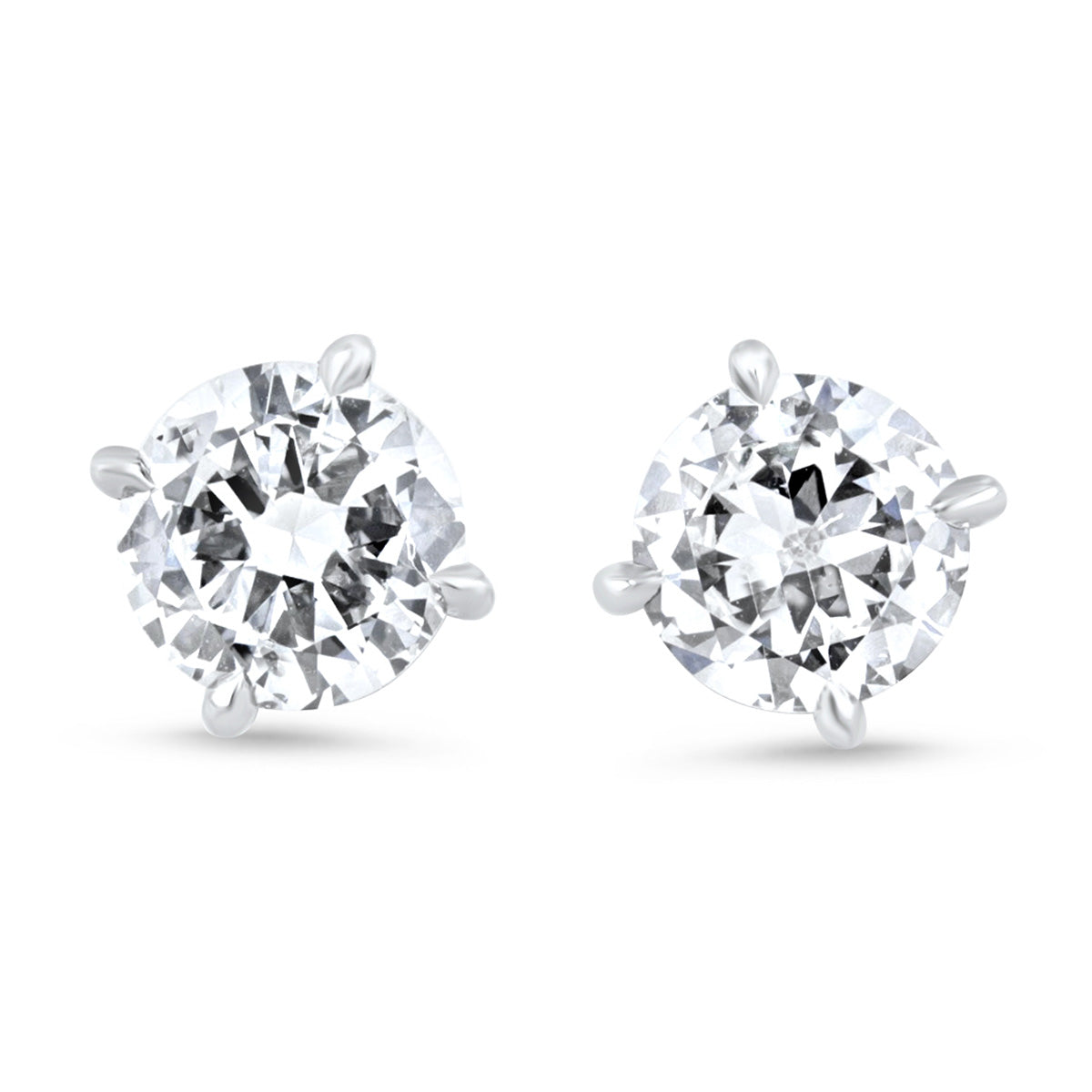 Large Diamond Stud Earrings