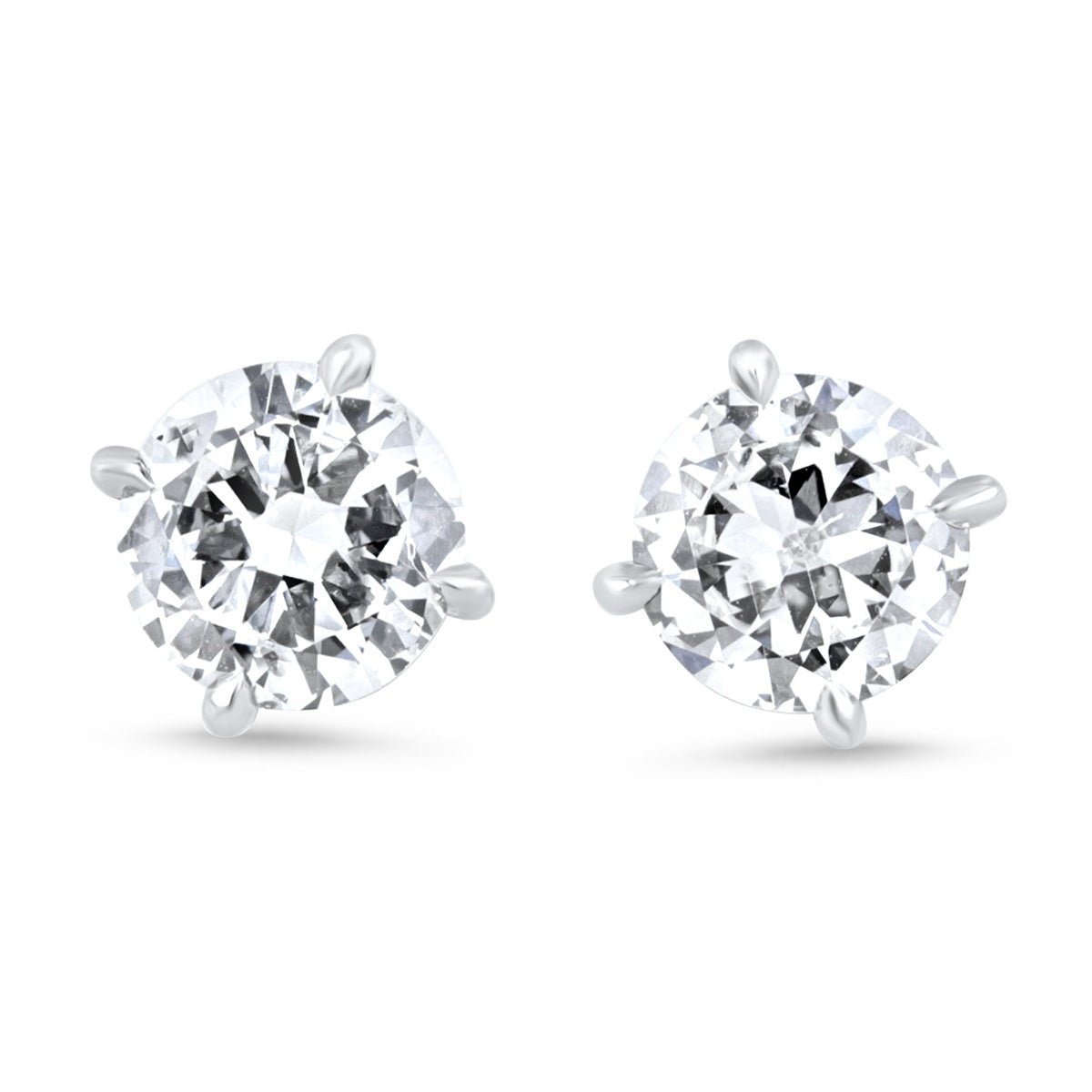 Large Diamond Stud Earrings