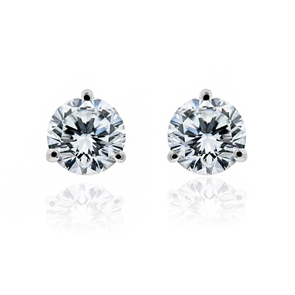 Large Diamond Stud Earrings