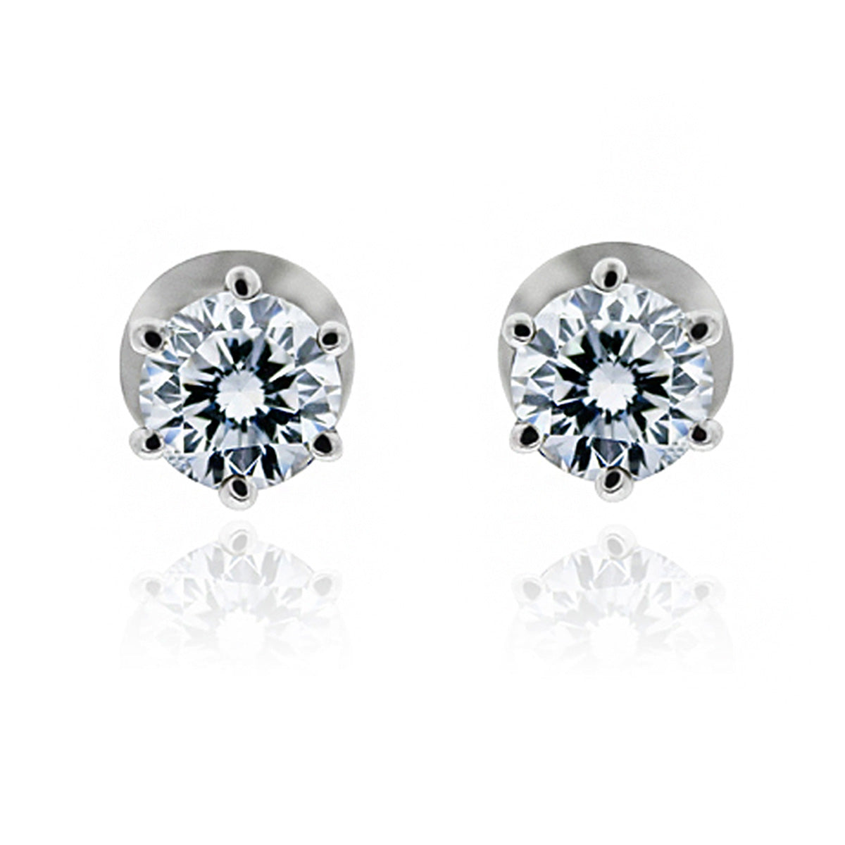 Large Diamond Stud Earrings