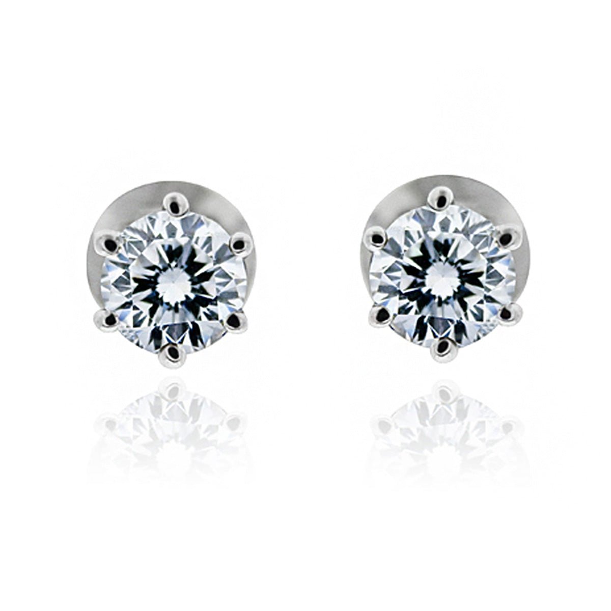 Large Diamond Stud Earrings