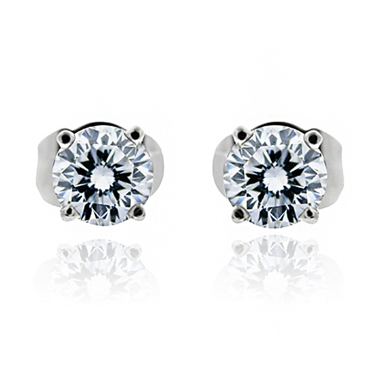 Large Diamond Stud Earrings