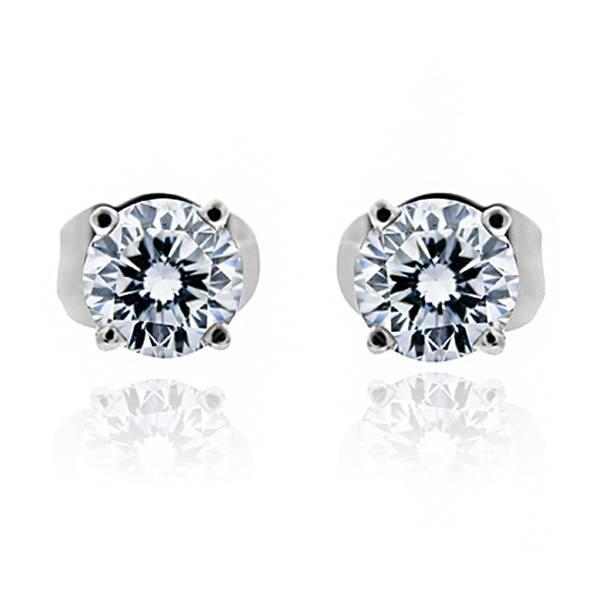 Large Diamond Stud Earrings