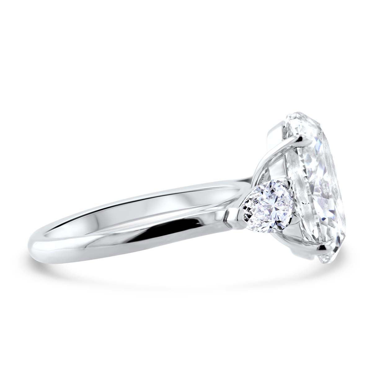 Lumine Oval Diamond and Pear Shape Engagement Ring