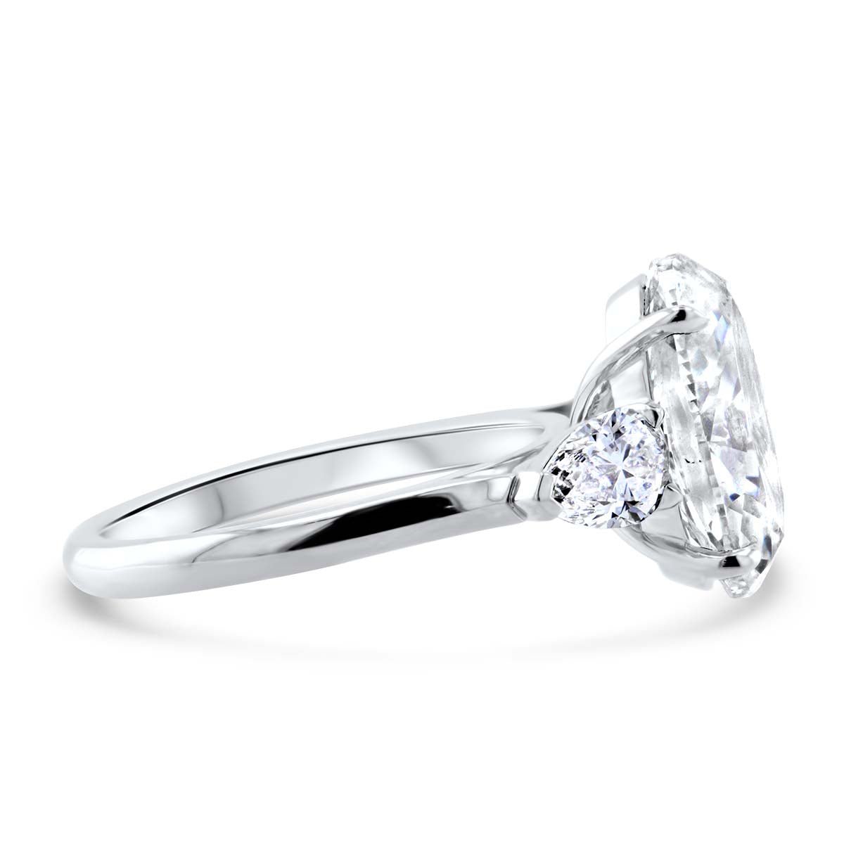 Lumine Oval Diamond and Pear Shape Engagement Ring