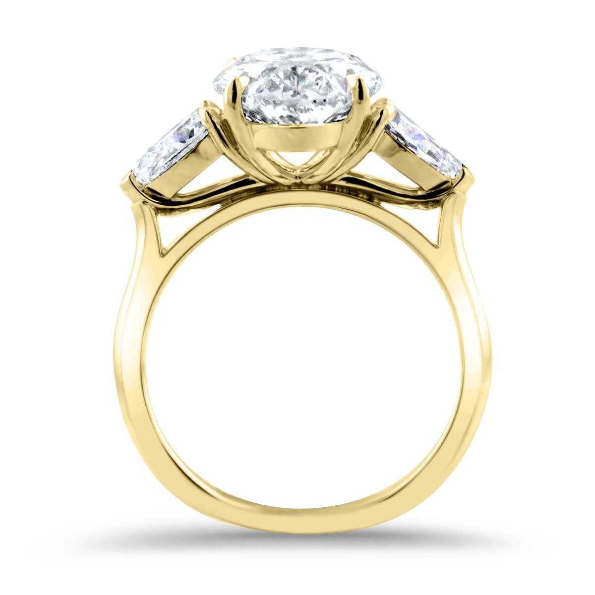 Lumine Oval Diamond and Pear Shape Engagement Ring