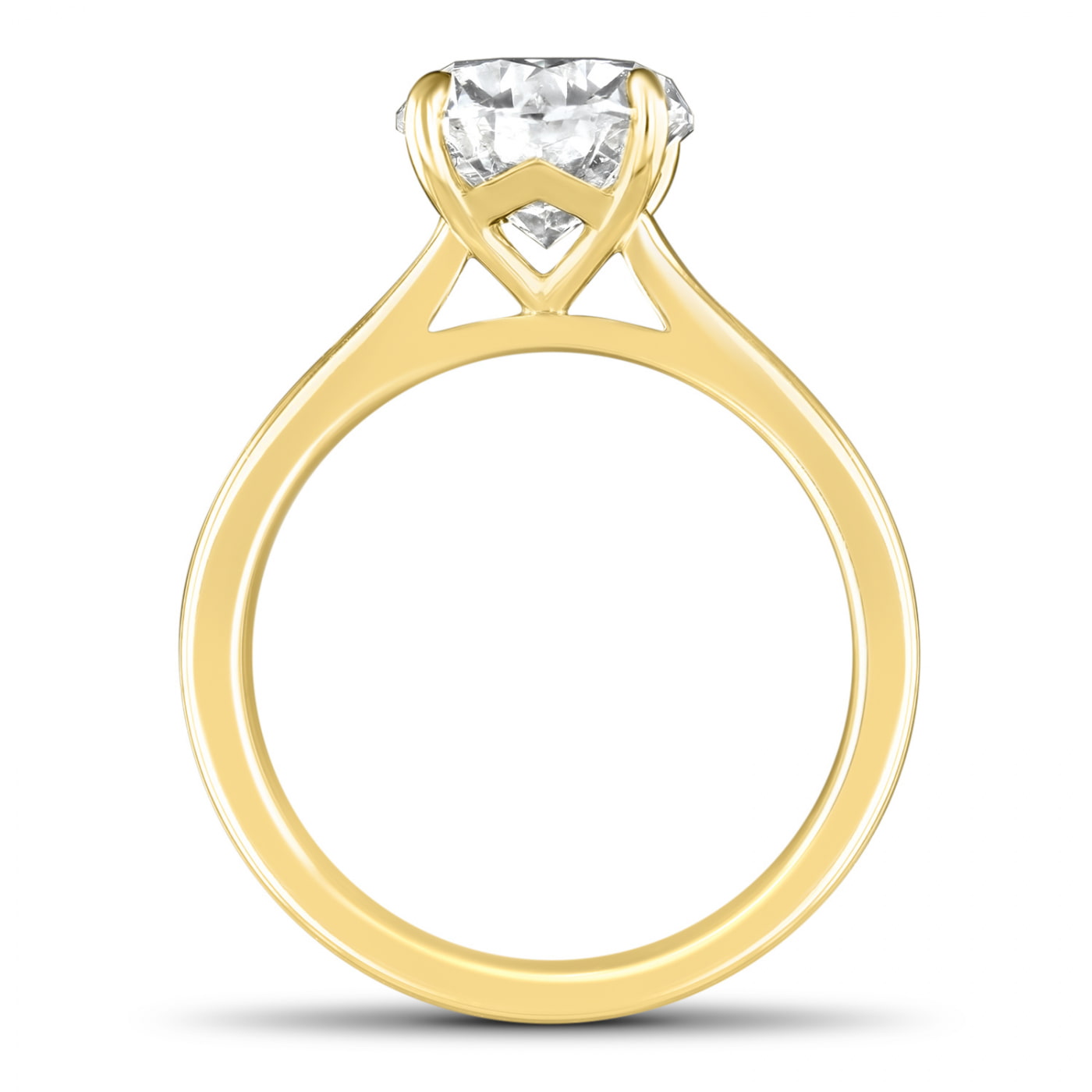 Lumine Oval Diamond Solitaire Engagement Ring