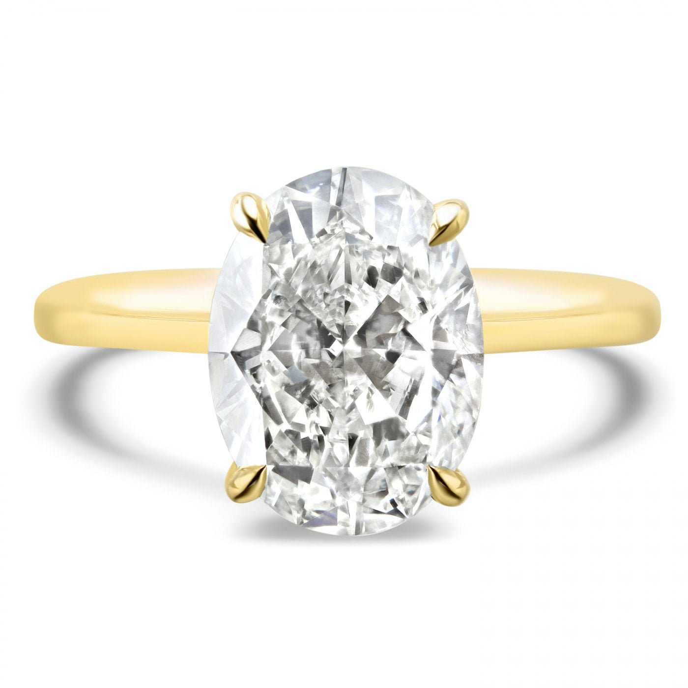 Lumine Oval Diamond Solitaire Engagement Ring