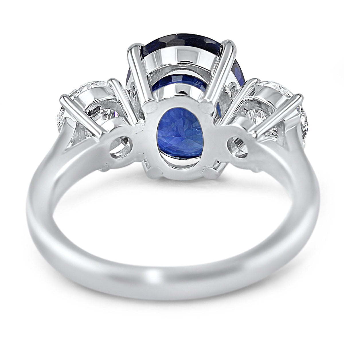 Lumine Sapphire and Diamond Three Stone Ring