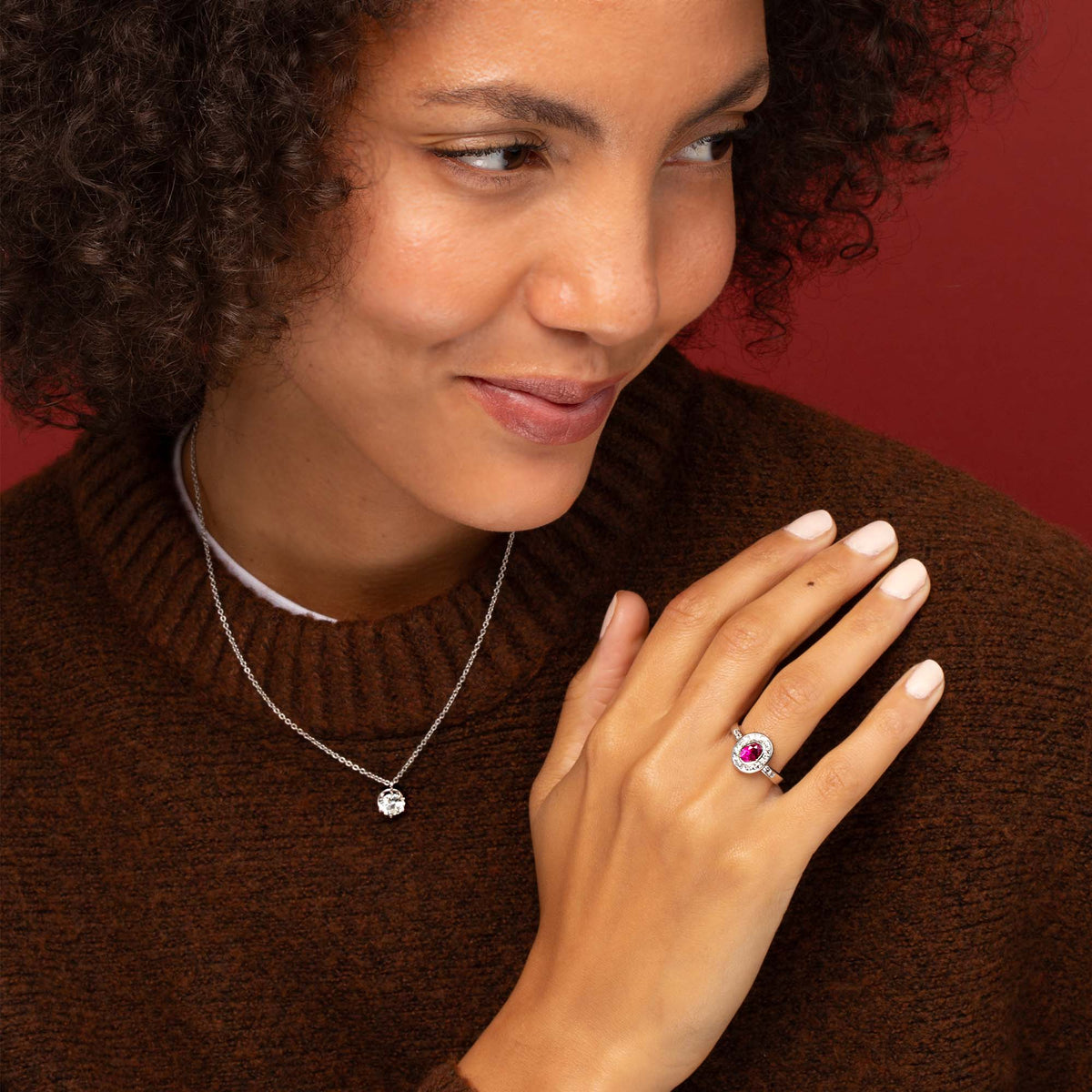 No-Heat Burma Ruby & Diamond Ring