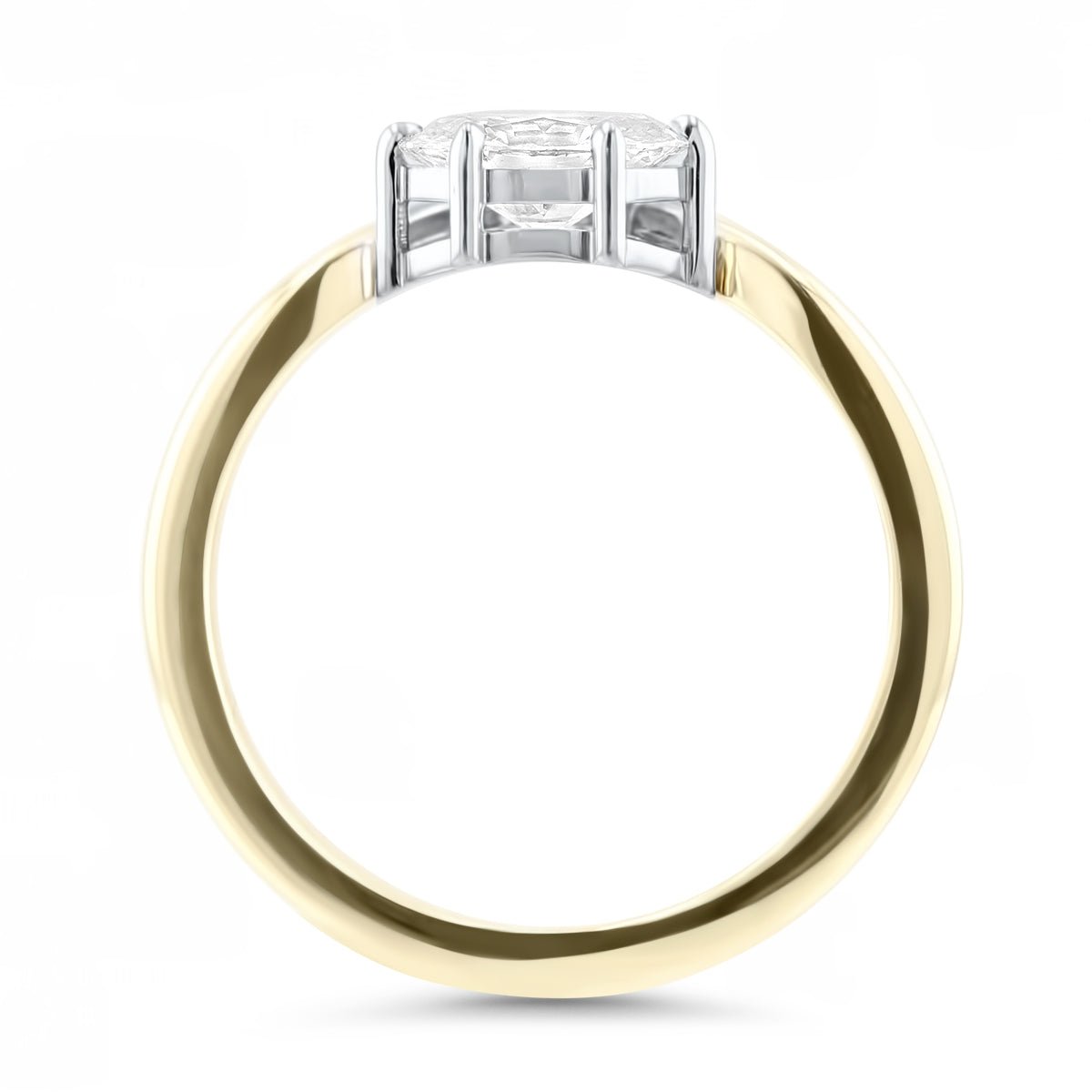 Amity Oval Diamond Wave Engagement Ring