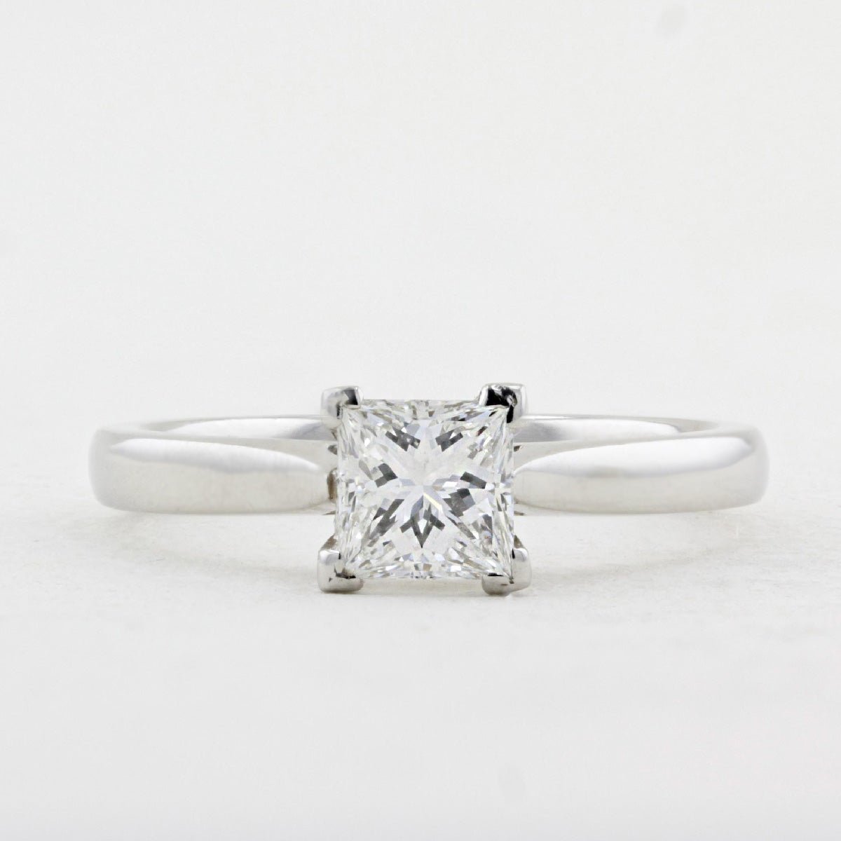 0.77ct Princess Cut Diamond Engagement Ring