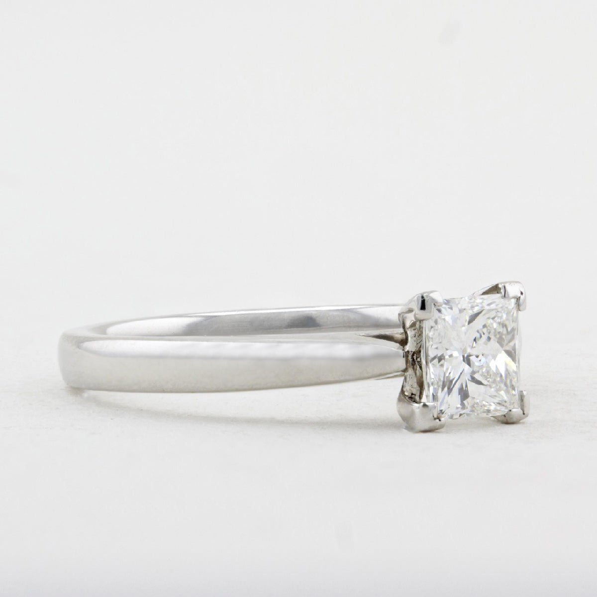 0.77ct Princess Cut Diamond Engagement Ring