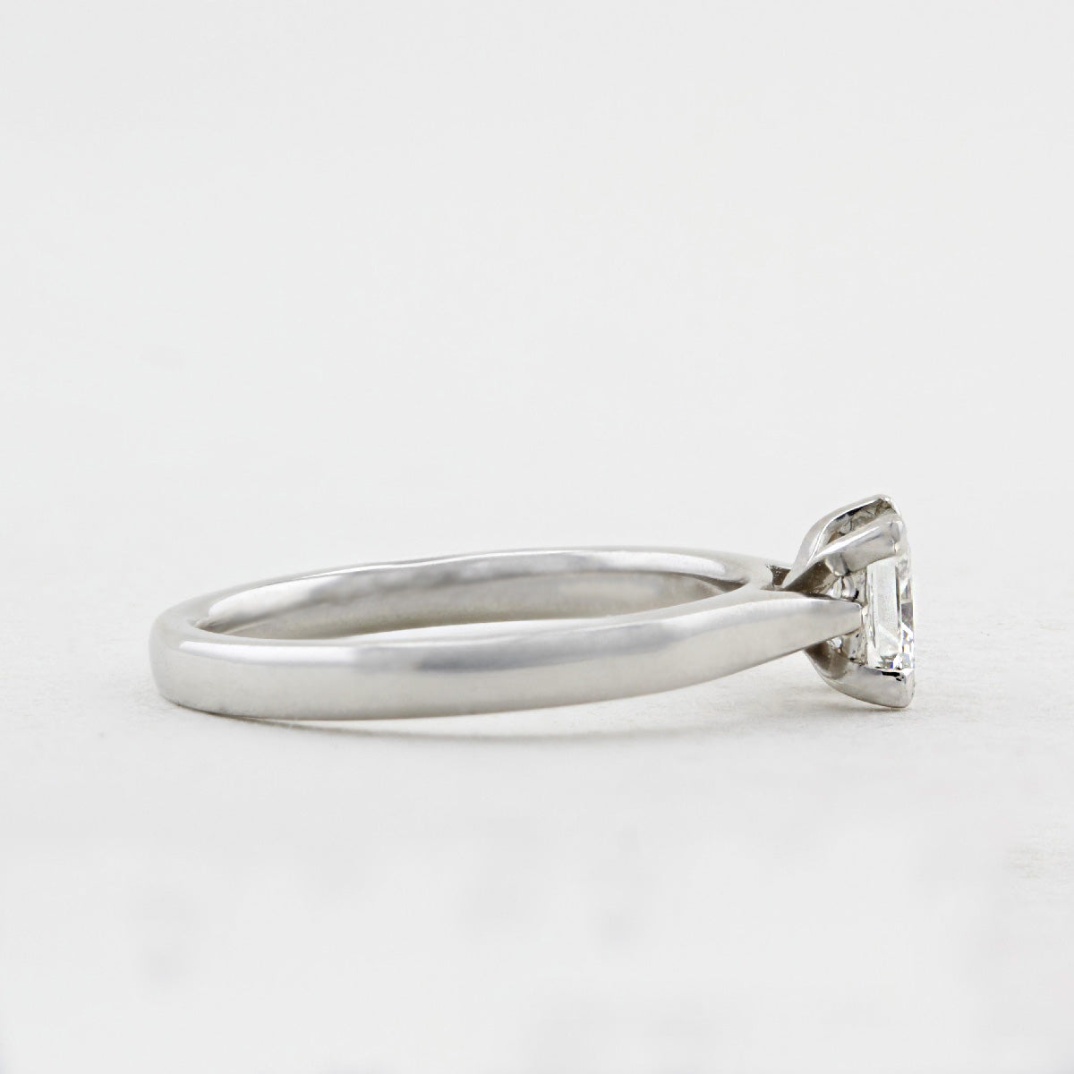 0.77ct Princess Cut Diamond Engagement Ring