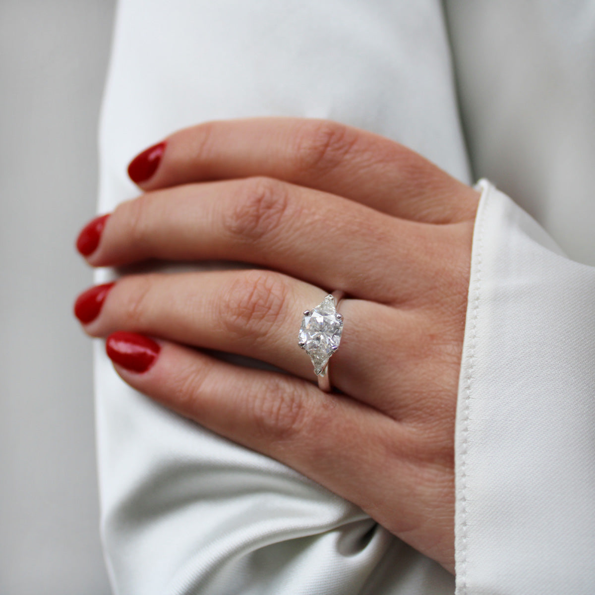 2.02ct Radiant Cut Diamond Engagement Ring