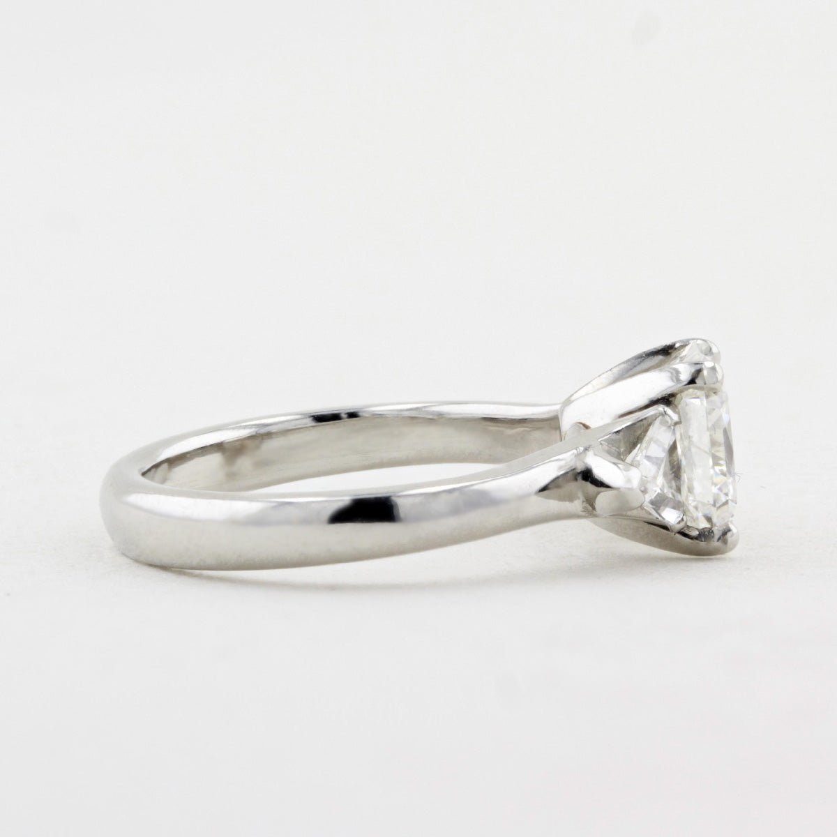 2.02ct Radiant Cut Diamond Three Stone Ring